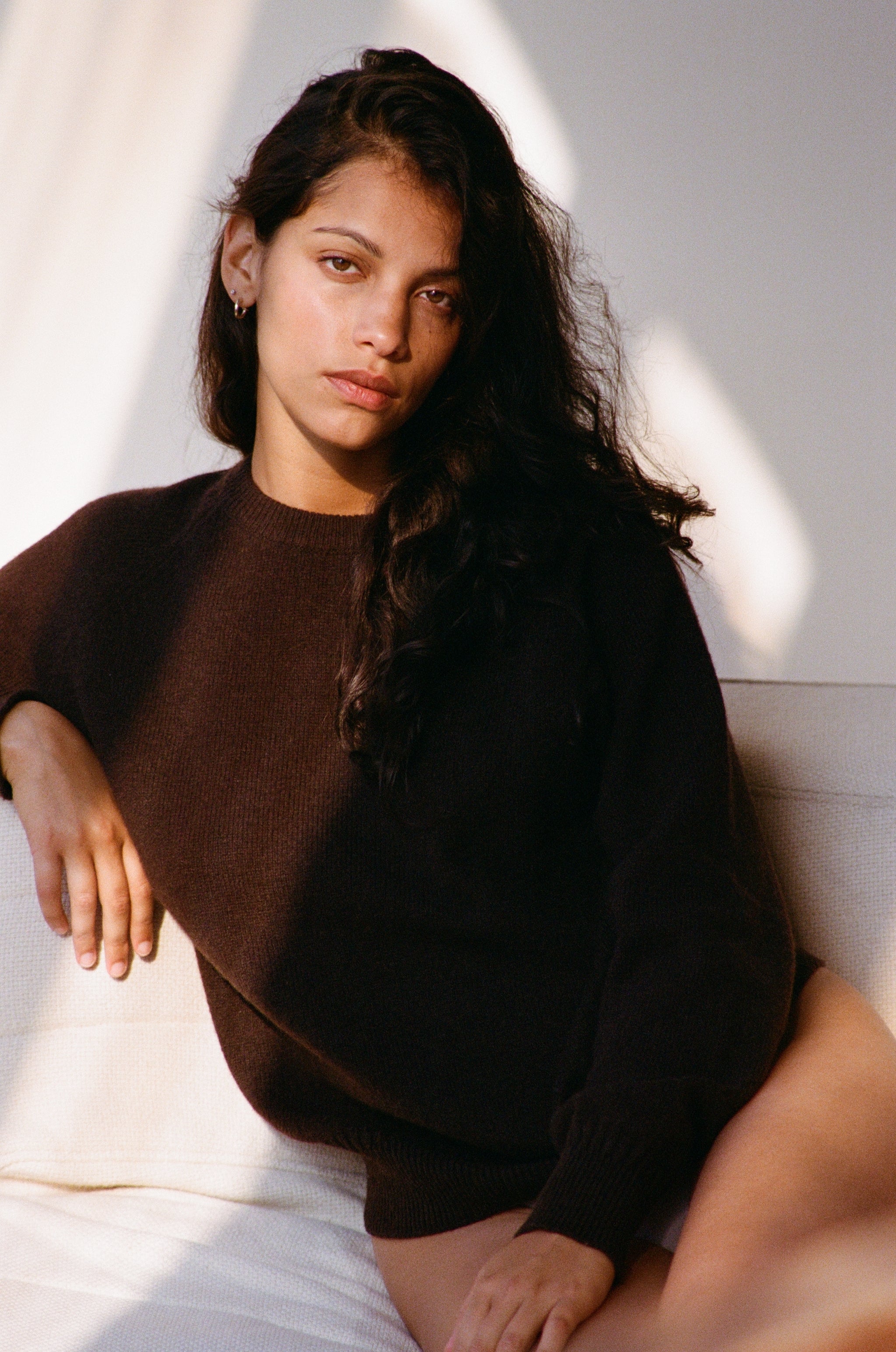 Women's Brown Cashmere crewneck | Tricot