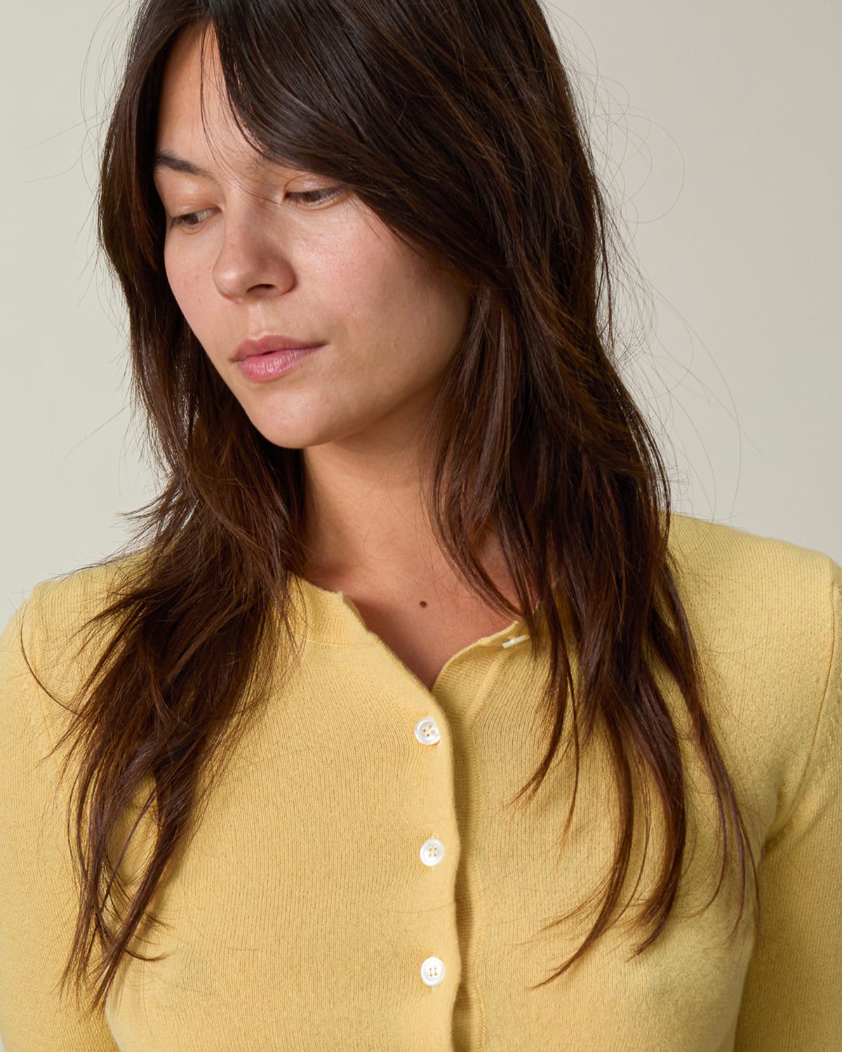 Women's Maize Cropped Cardigan