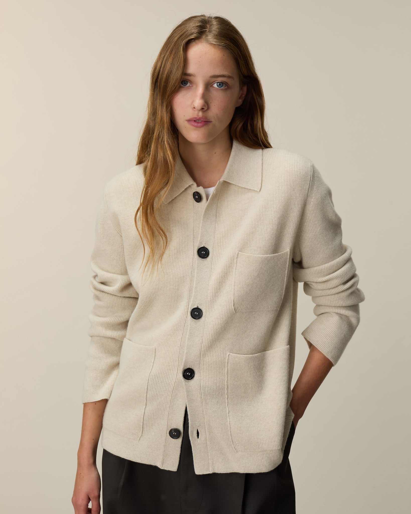 Veste de travail Sable Femme - Tricot