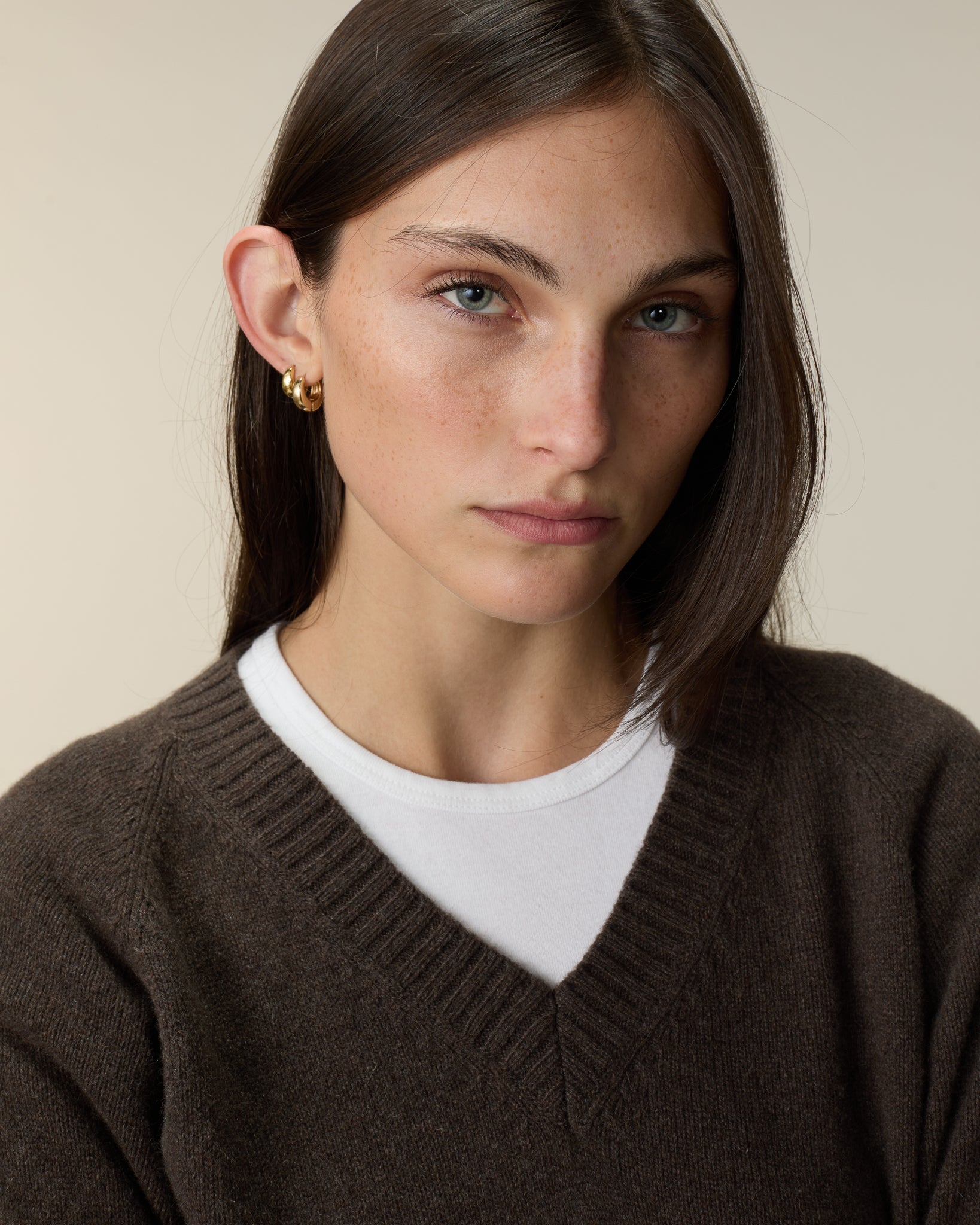 Col V en cachemire Marmotta Femme - Tricot