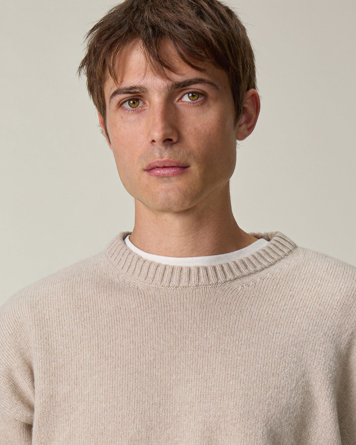 Oversized Crewneck Sand Men