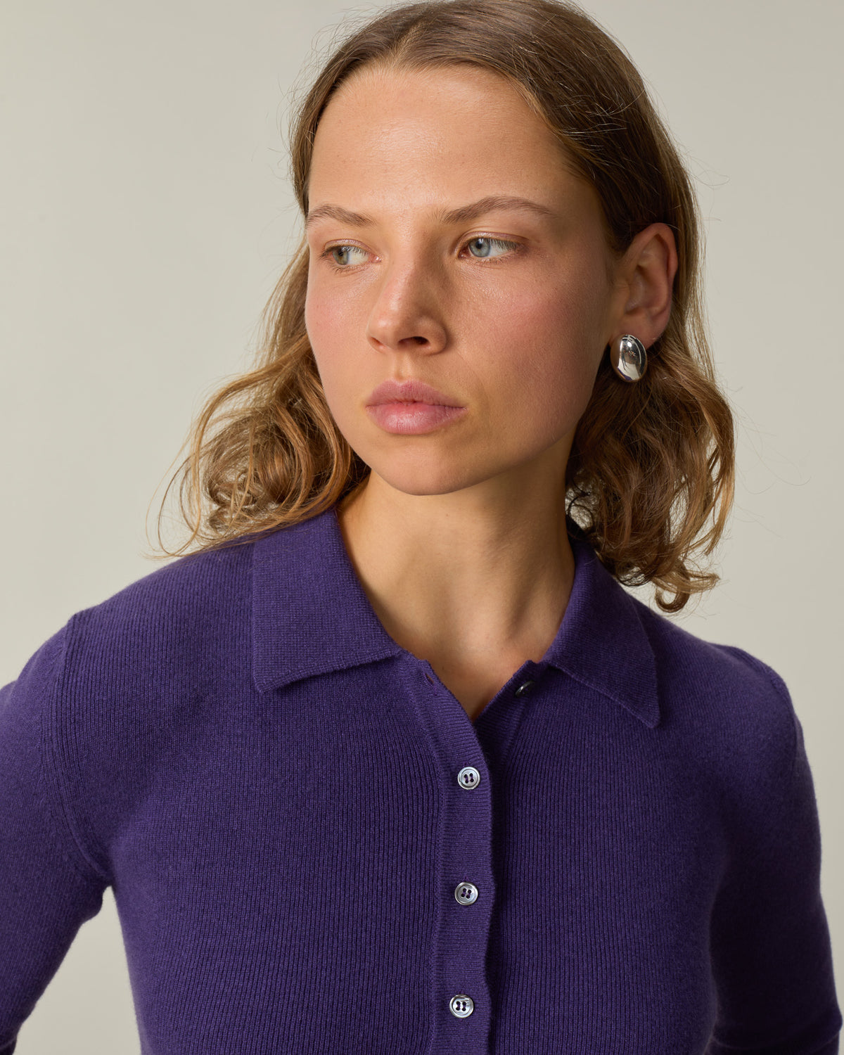 Women's Polo Tricot x Lié Studio Purple