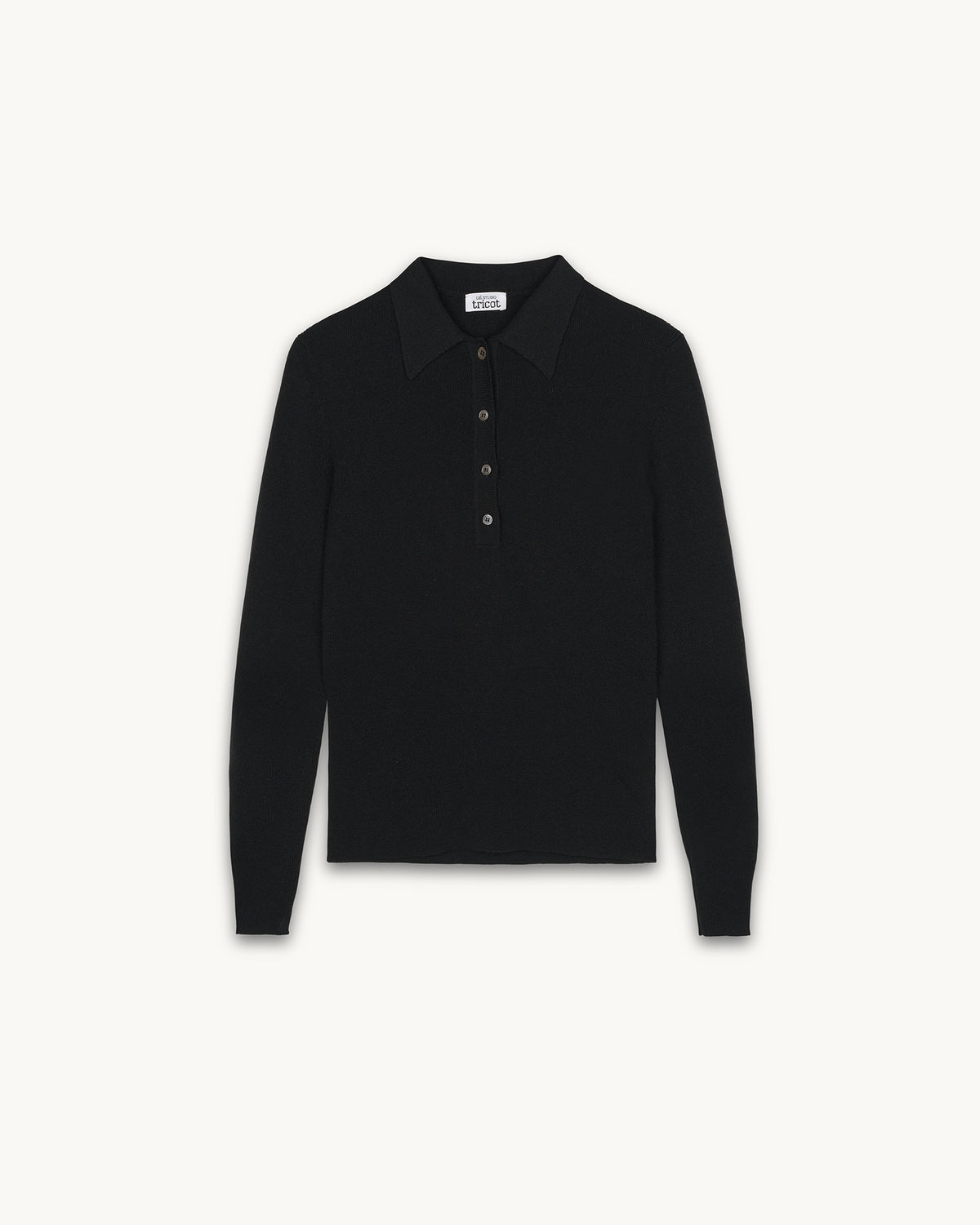 Women's Black Lié Studio Knit Polo