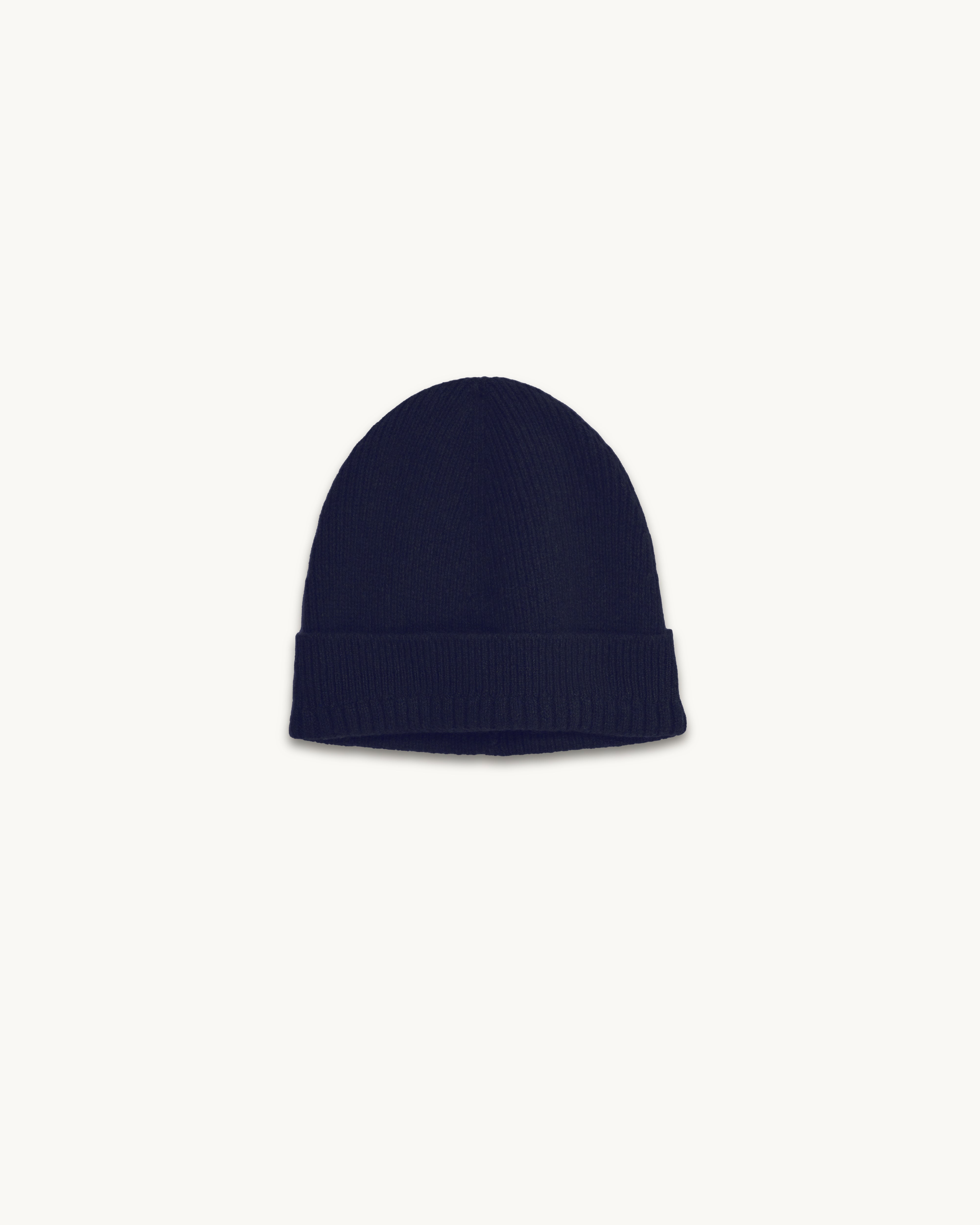 Women's Navy Cashmere hat