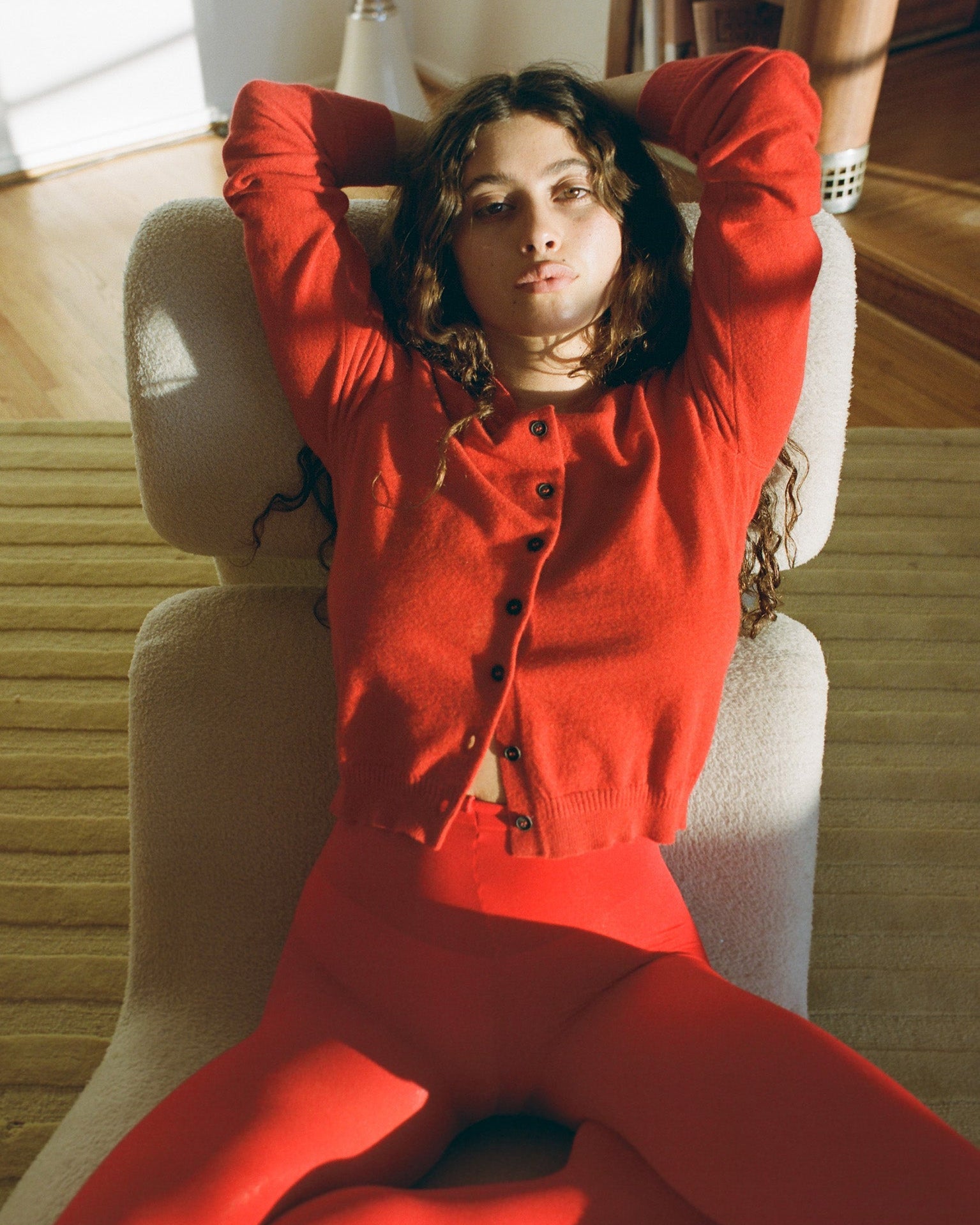 Tricot x Gil Rodriguez Red Cardigan