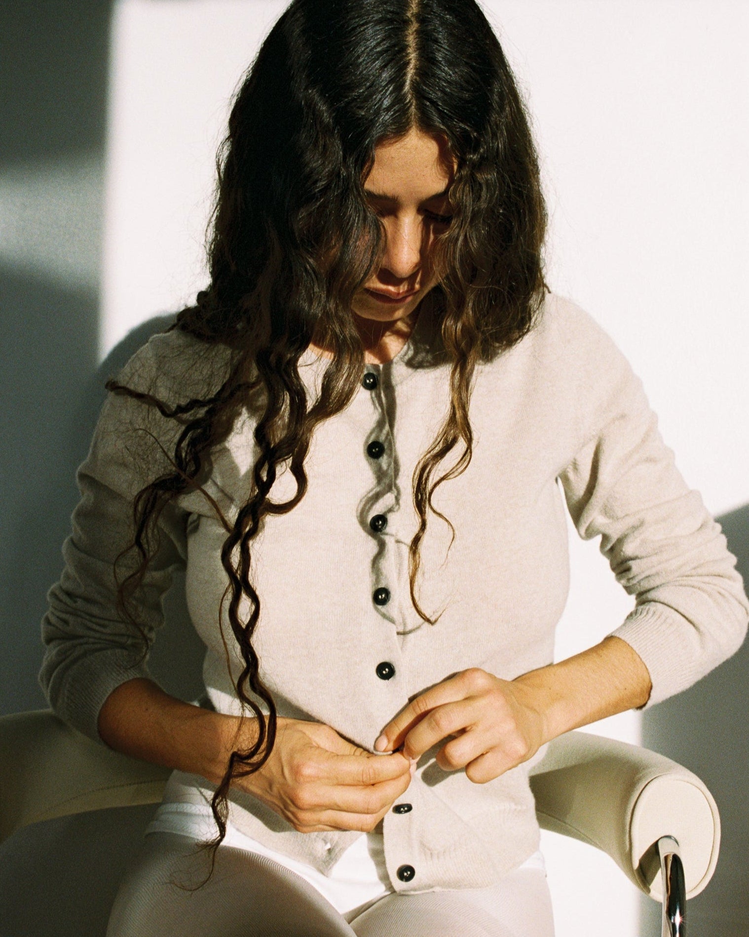 Tricot x Gil Rodriguez Sand Cardigan