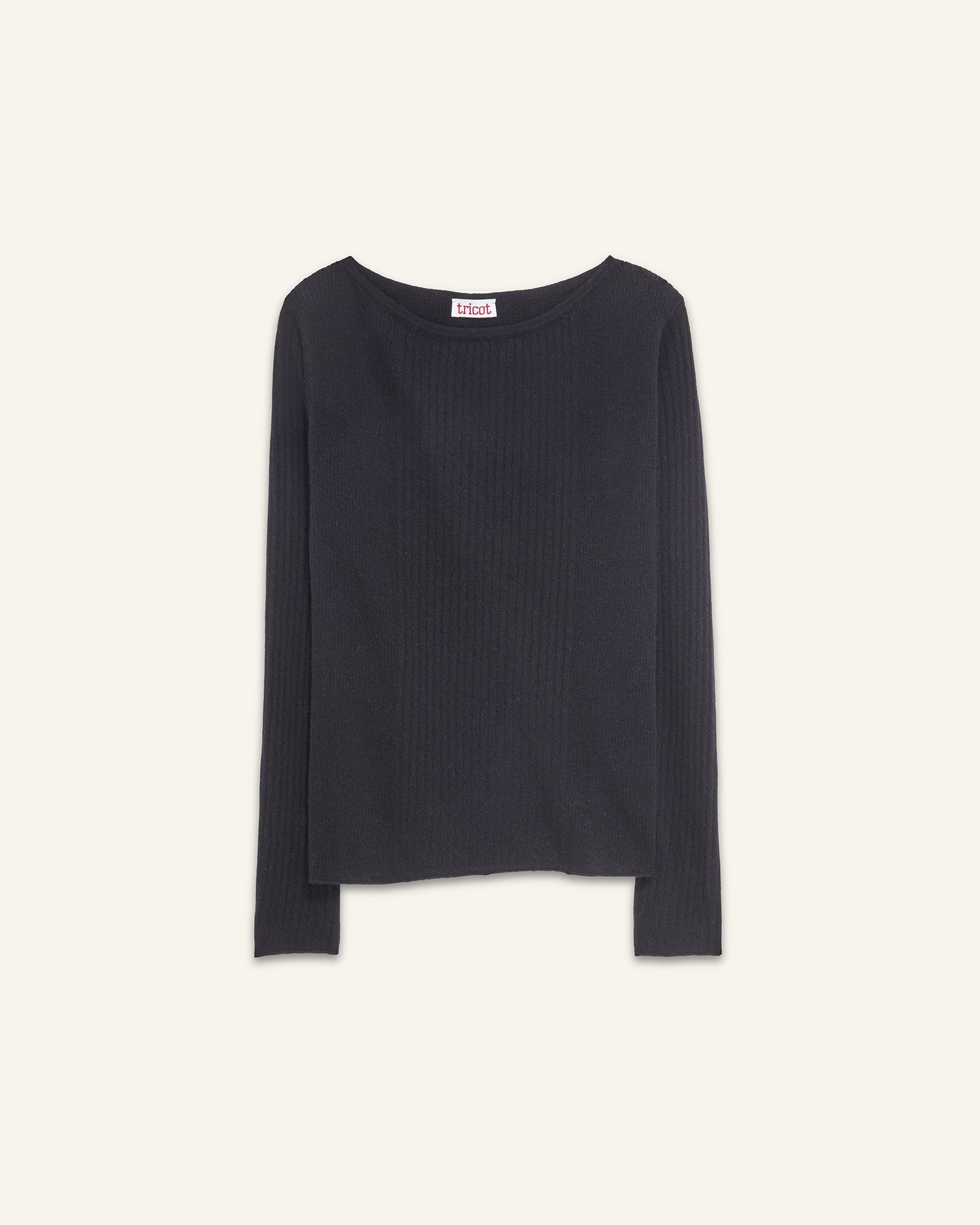 Col Bateau Noir Femme - Tricot