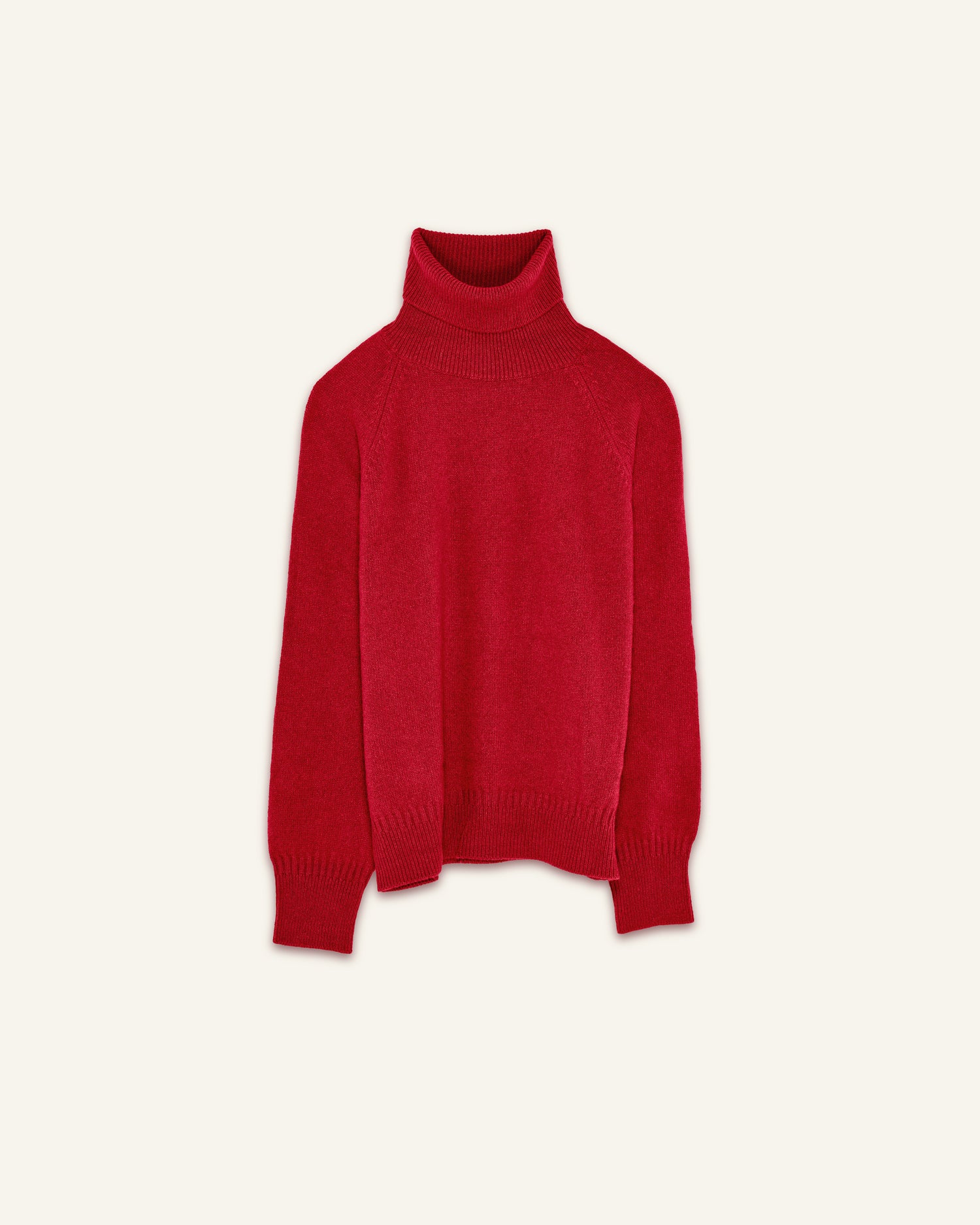 Men's Red cashmere turtleneck