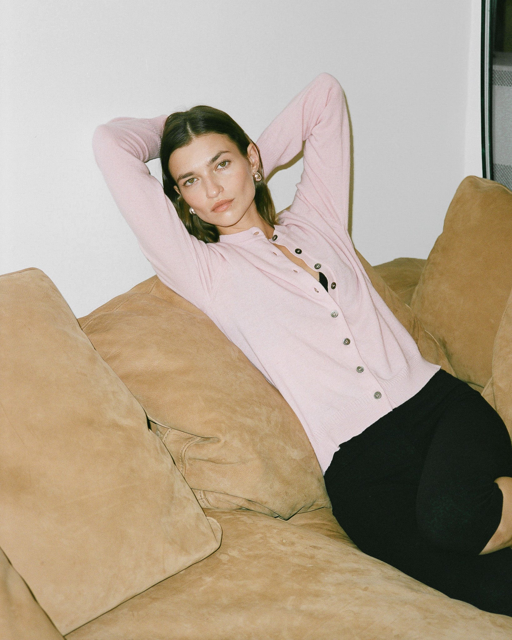 Tricot x Gil Rodriguez Women's Pink Cardigan