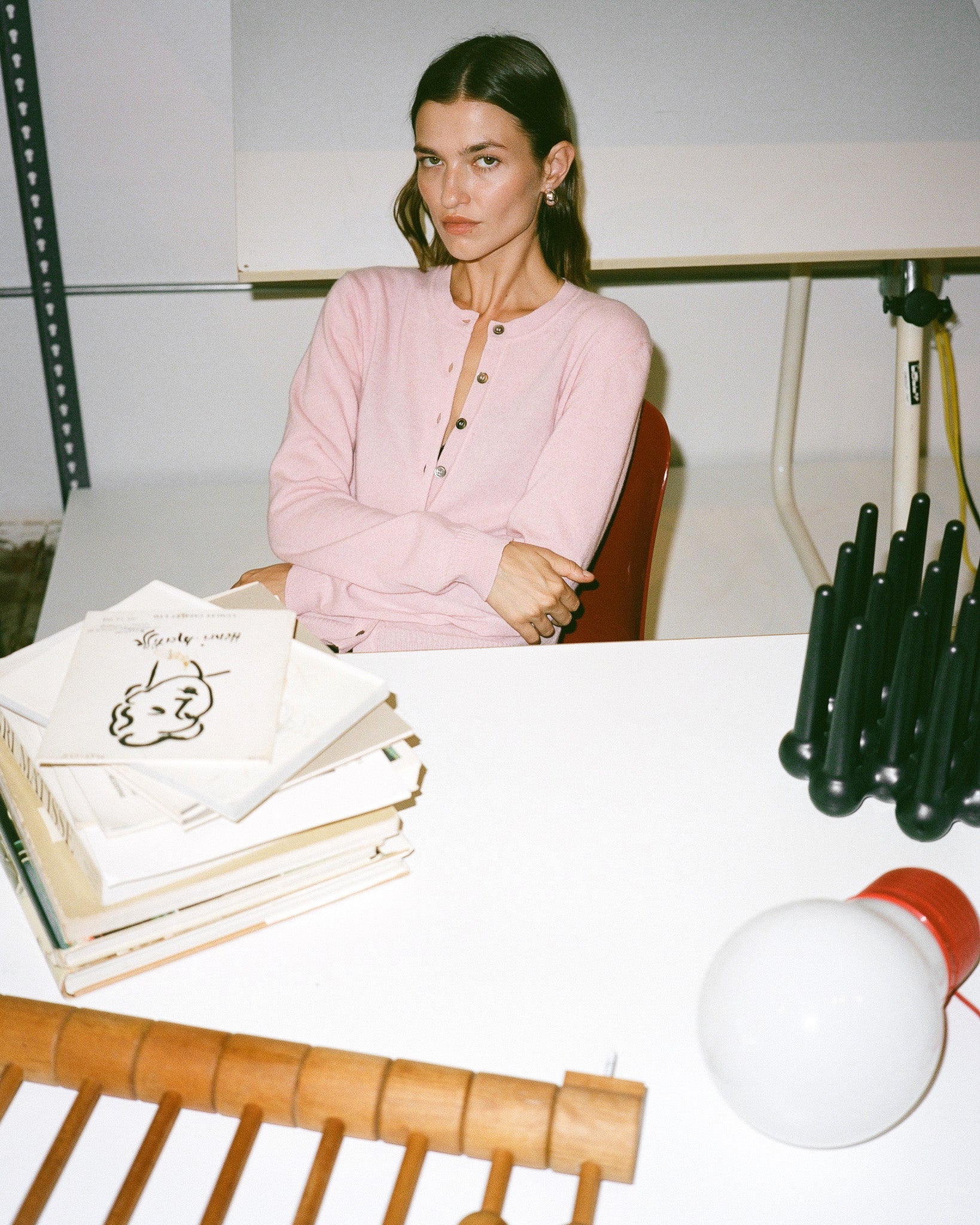 Tricot x Gil Rodriguez Women's Pink Cardigan