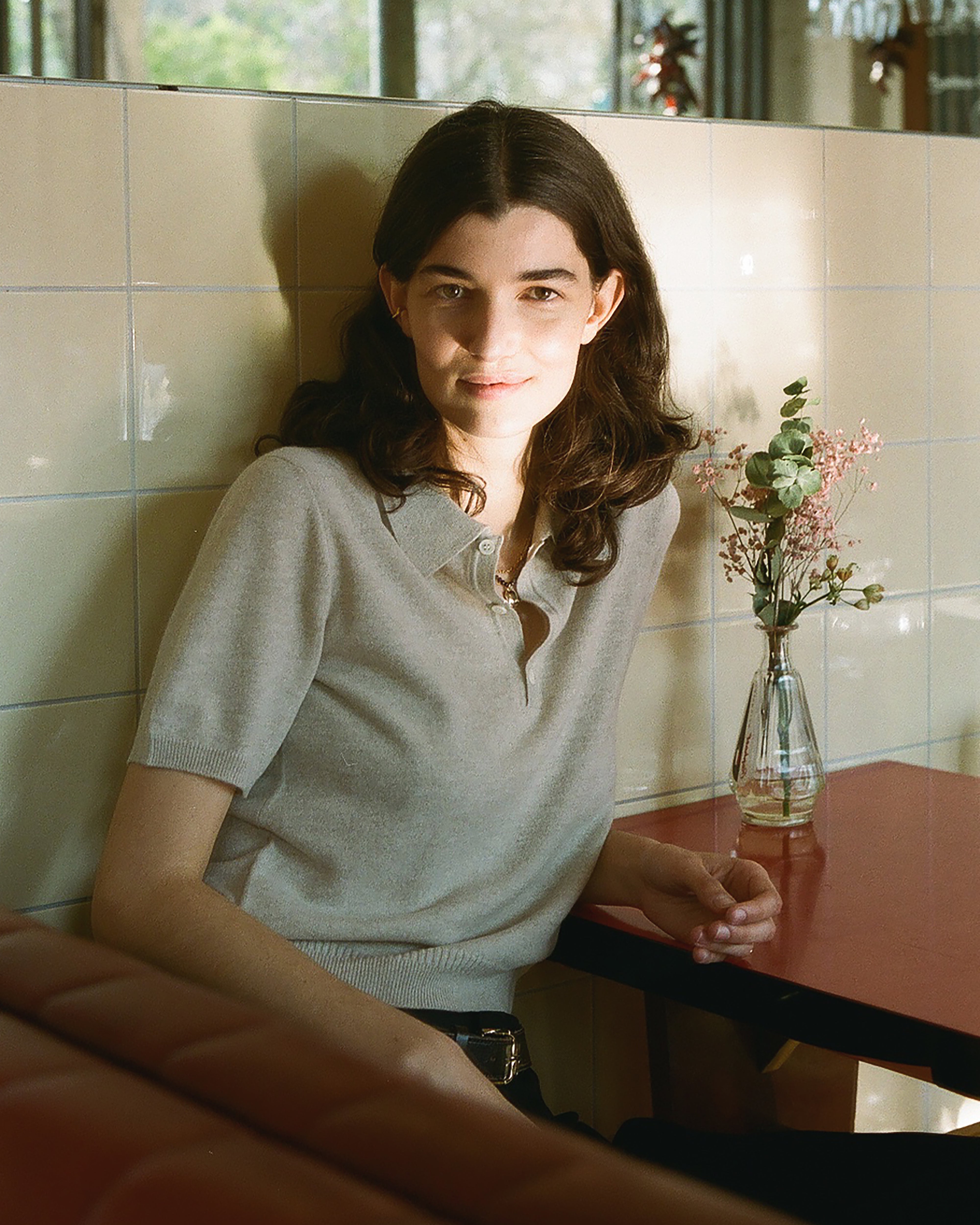 Petit Polo cachemire léger Sable femme