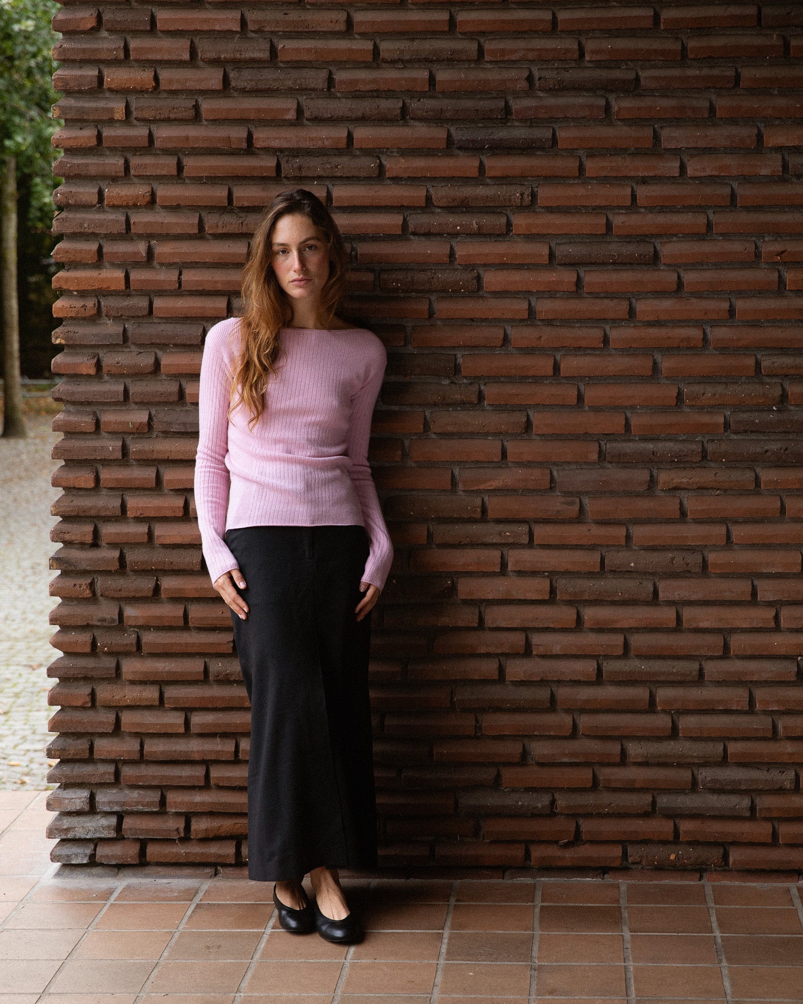 Col Bateau Rose Femme