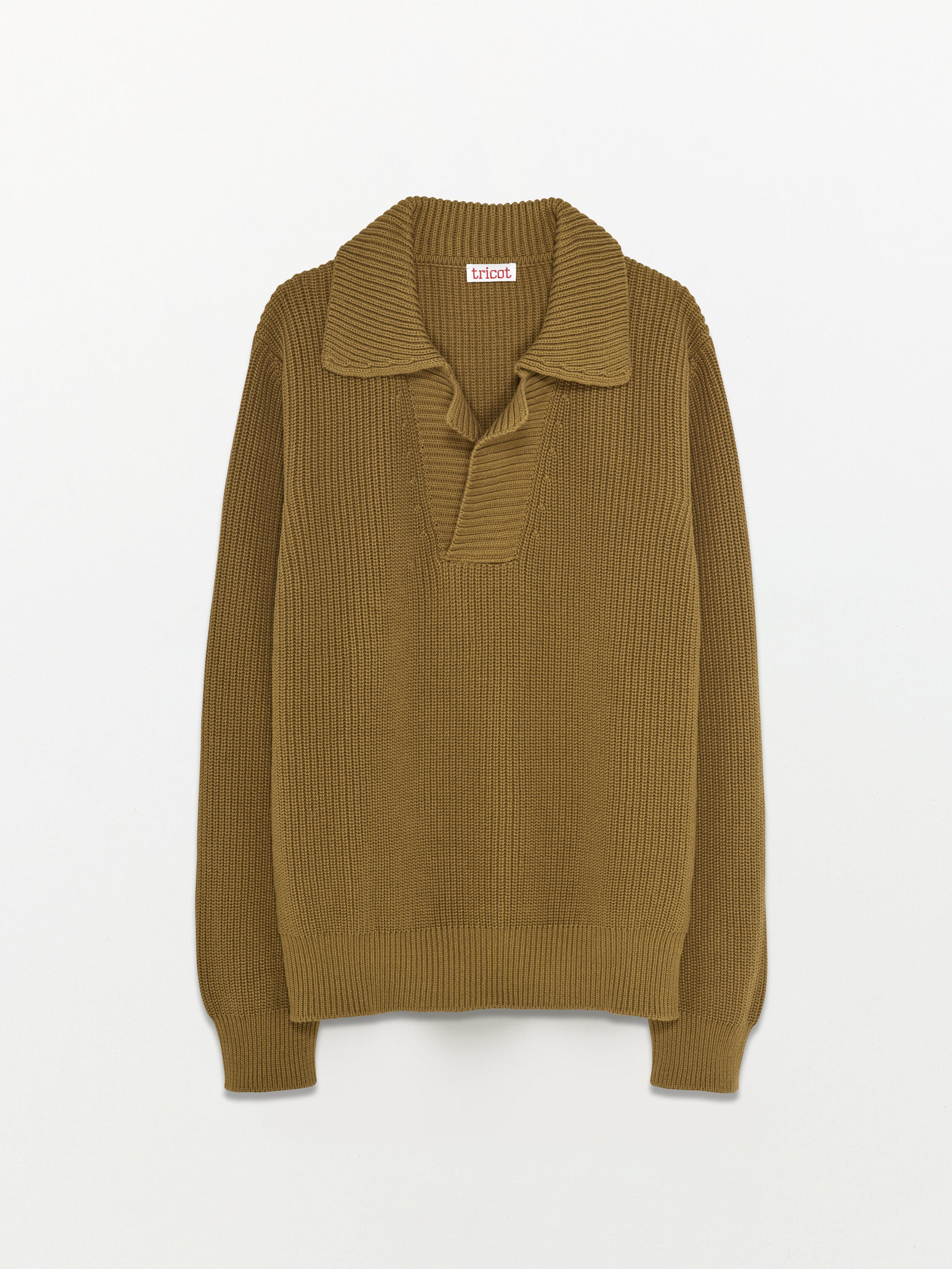 Polo en coton bio Tabac Homme - Tricot
