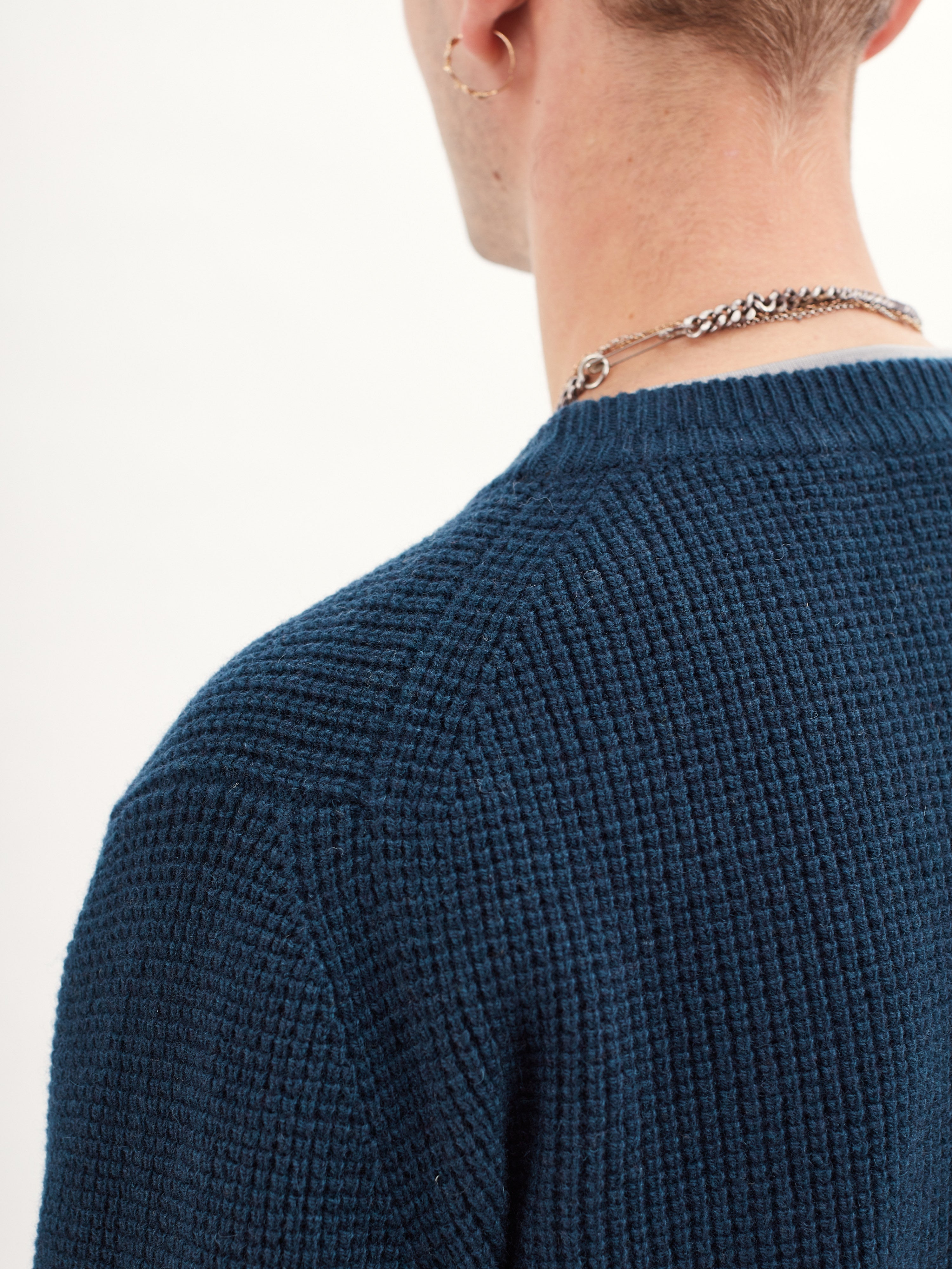 Men’s Ocean Recycled Cashmere & Wool Crewneck