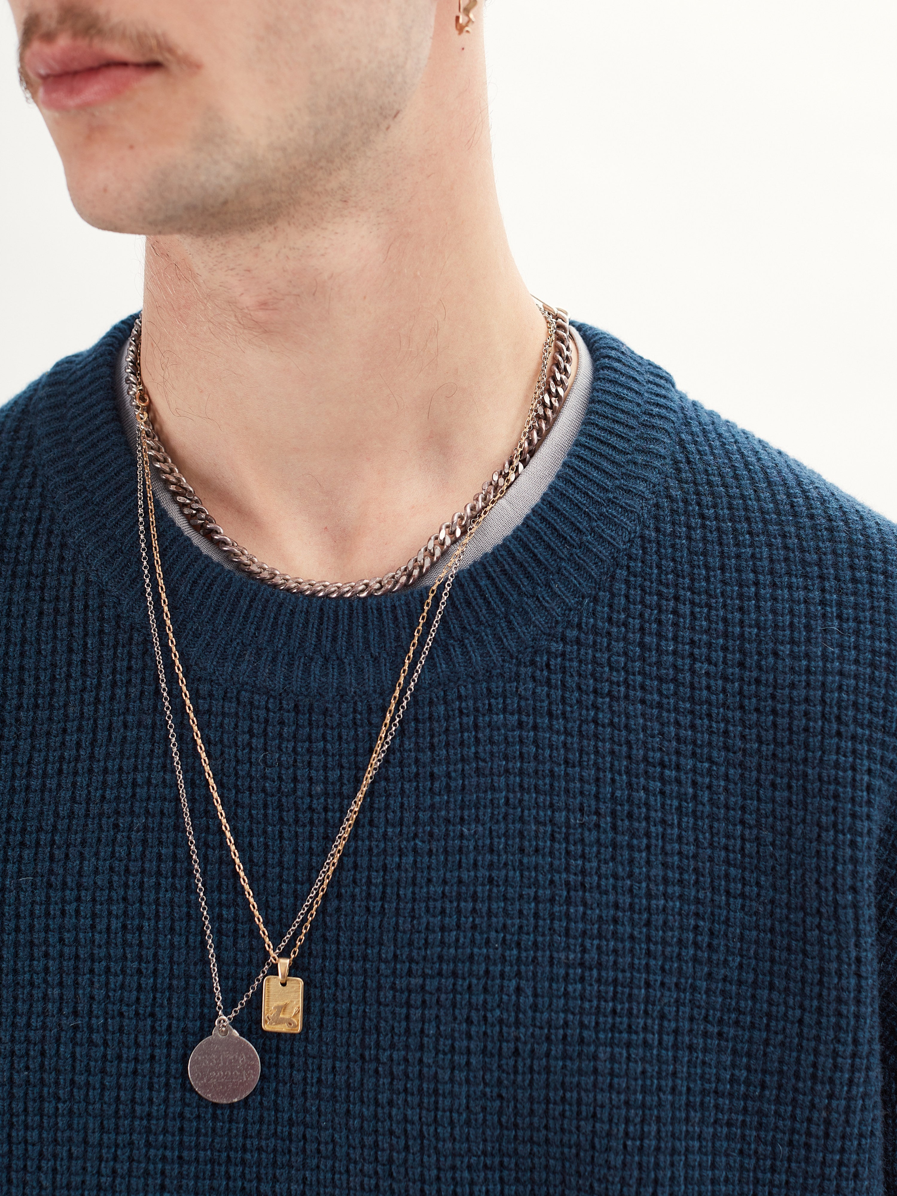 Men’s Ocean Recycled Cashmere & Wool Crewneck