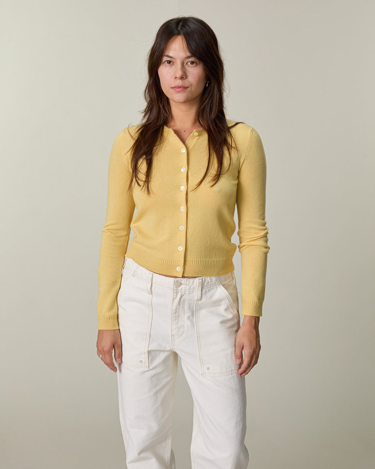 Women's Maize Cropped Cardigan