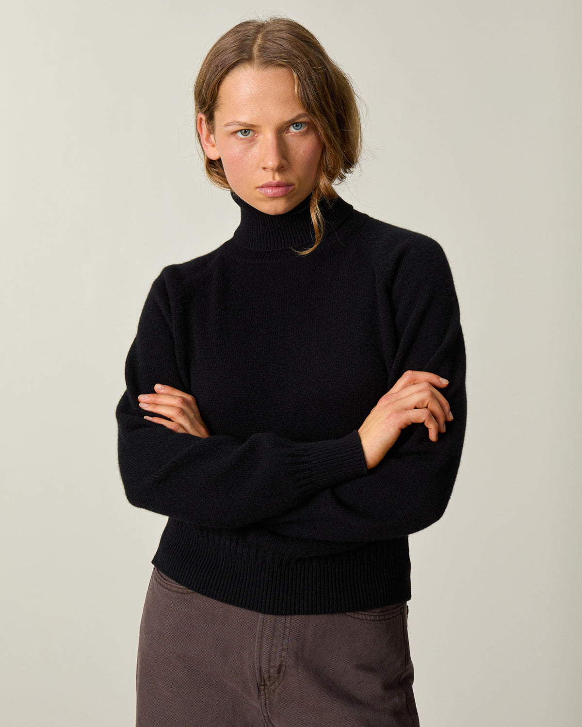 Women's Black Cashmere turtleneck