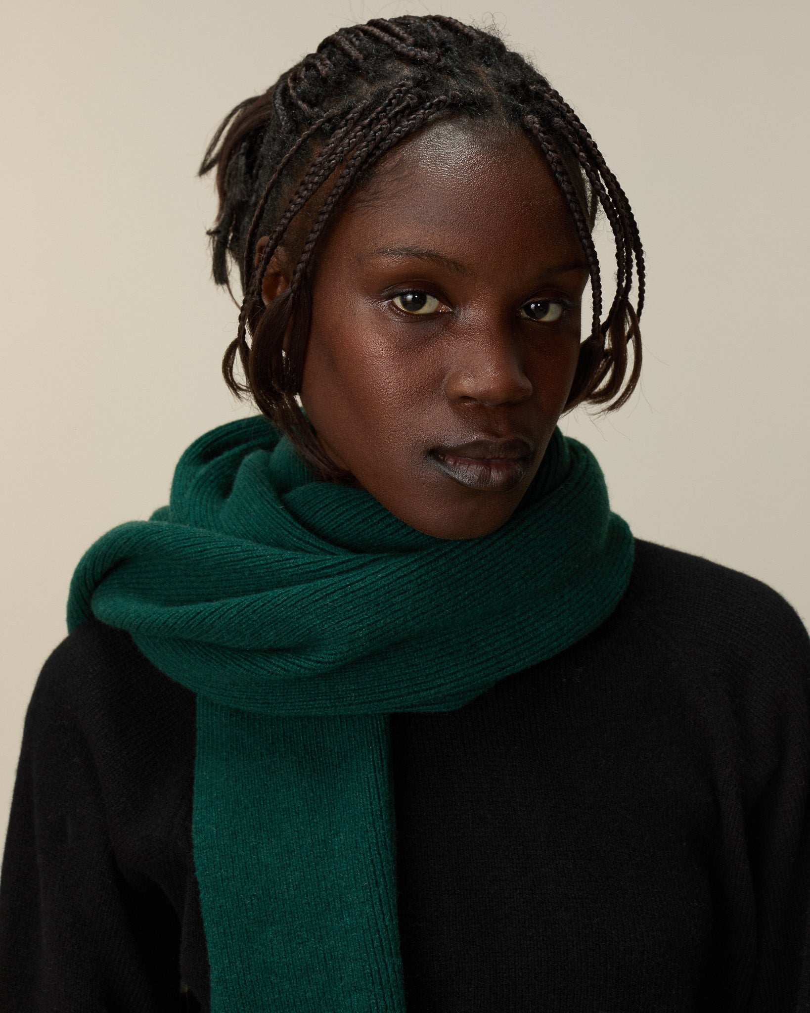 Green Tricot x Sabah Women's Cashmere Scarf