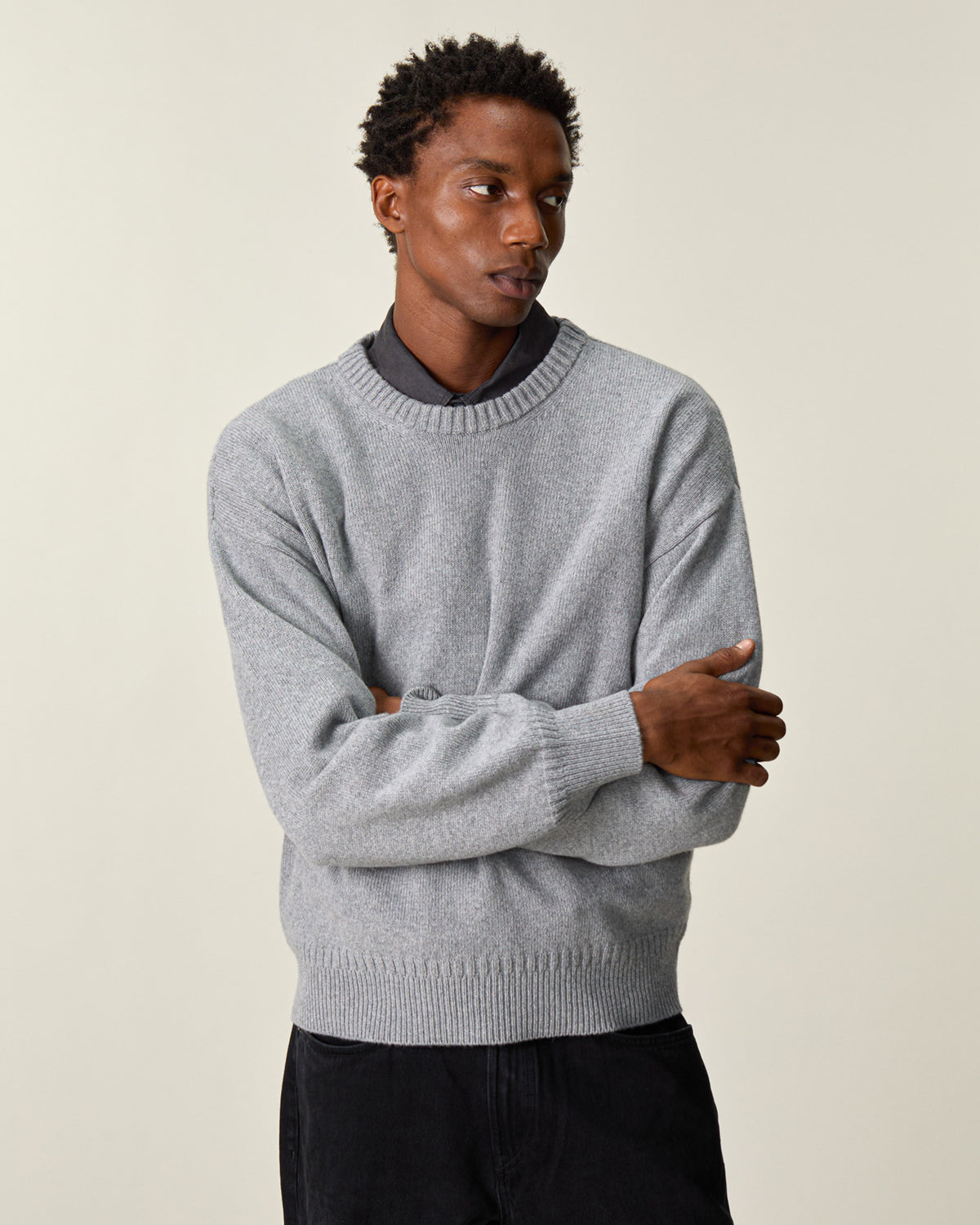 Oversized Crewneck Grey Men