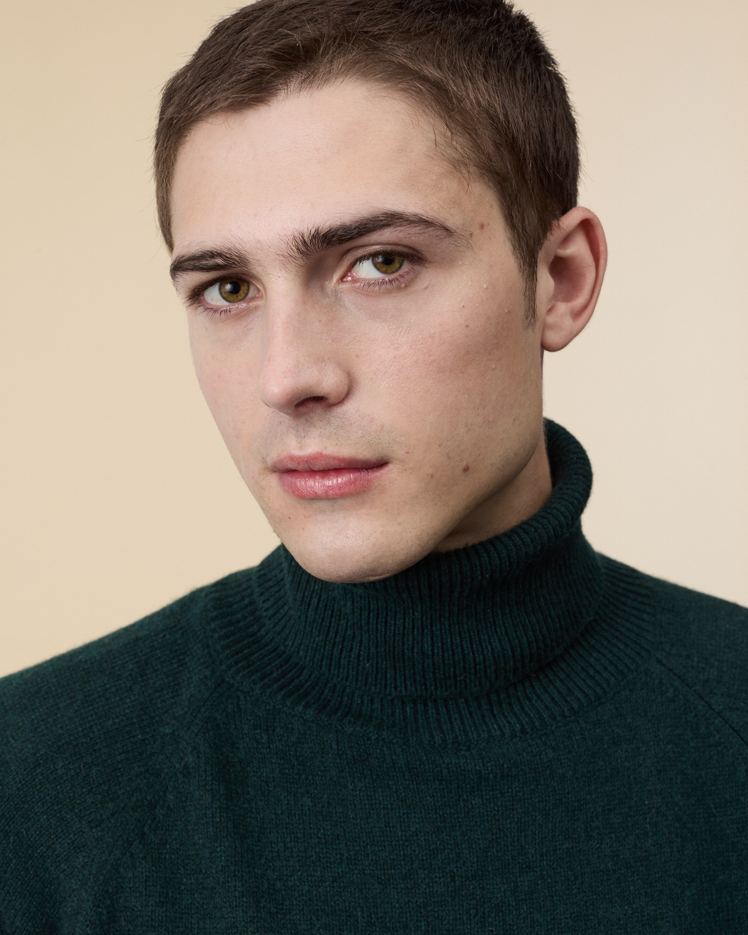 Men's Green Cashmere turtleneck