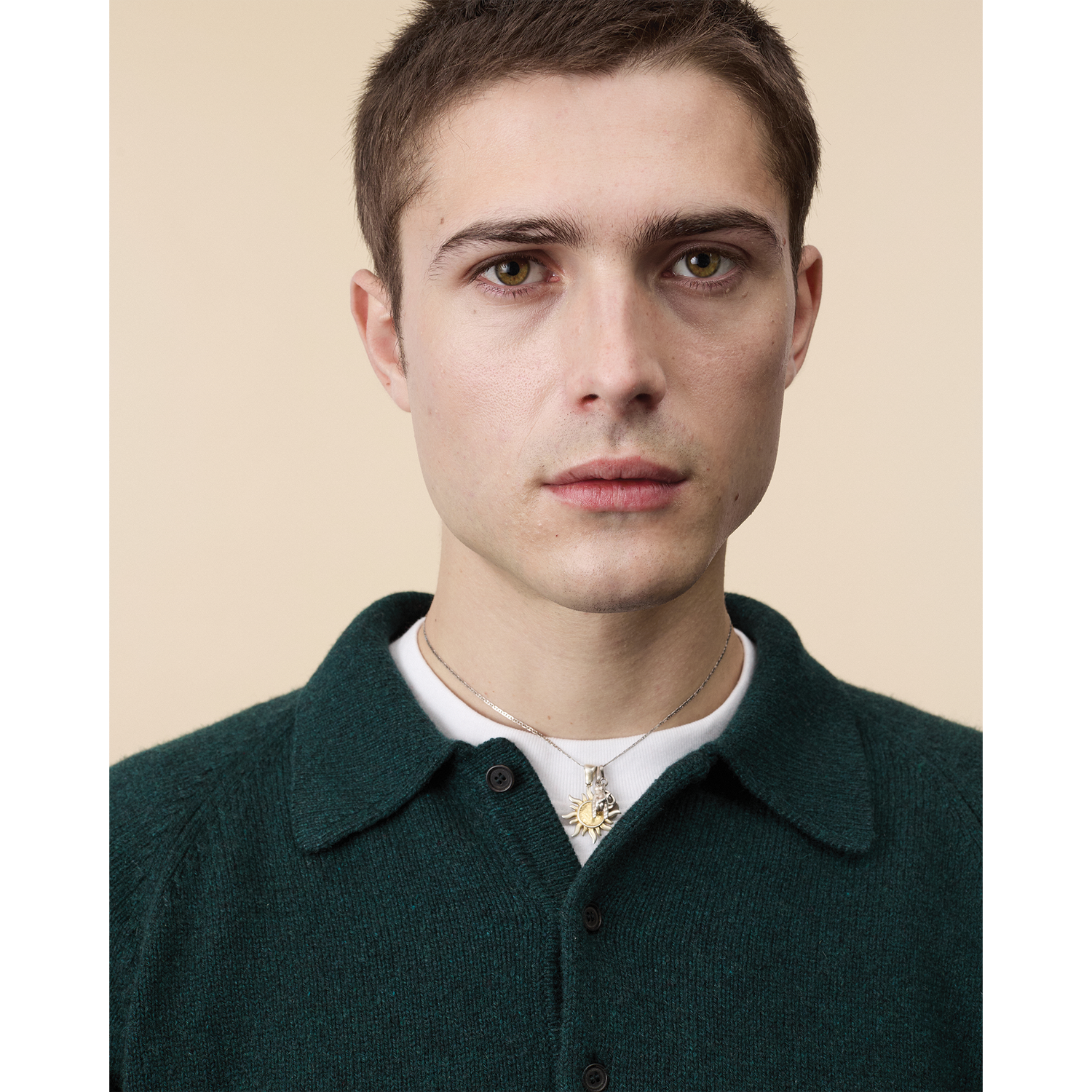 Men's Green Cashmere polo