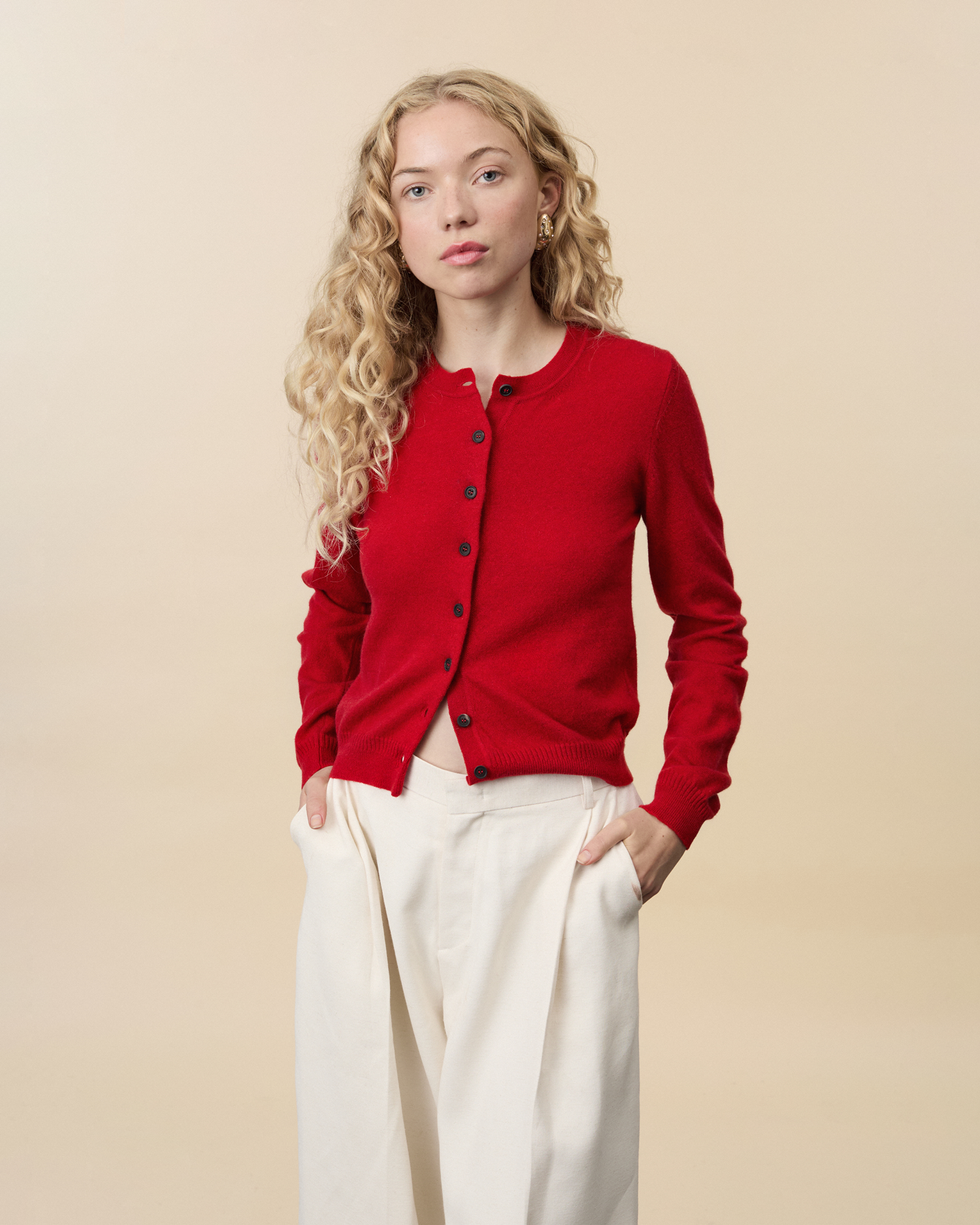 Tricot x Gil Rodriguez Red Cardigan