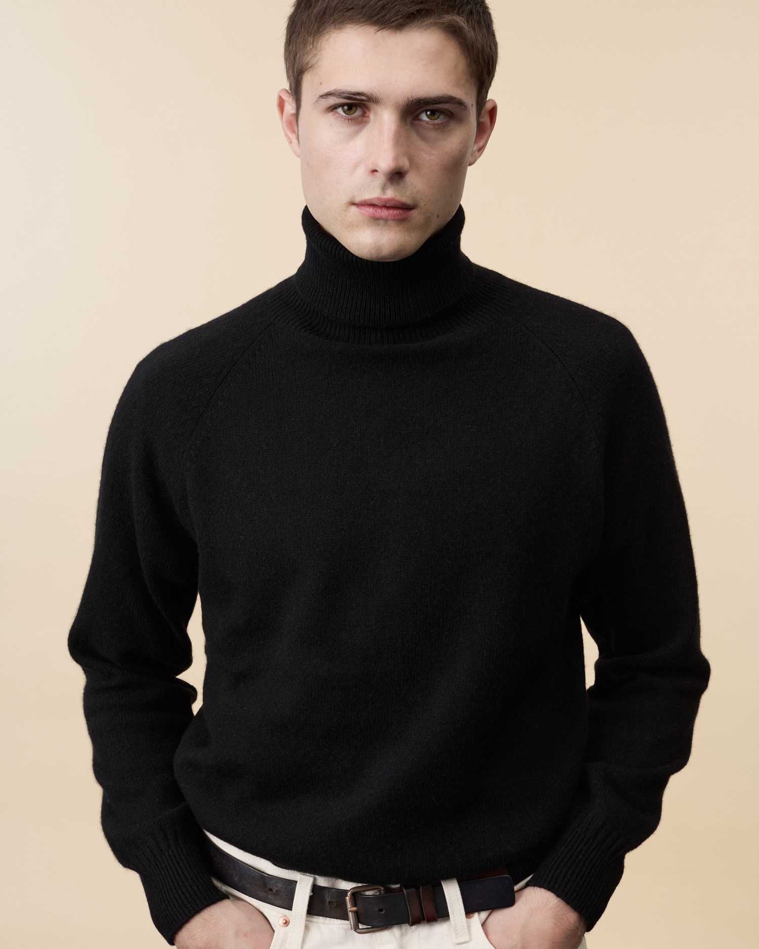 Men's Black Cashmere turtleneck