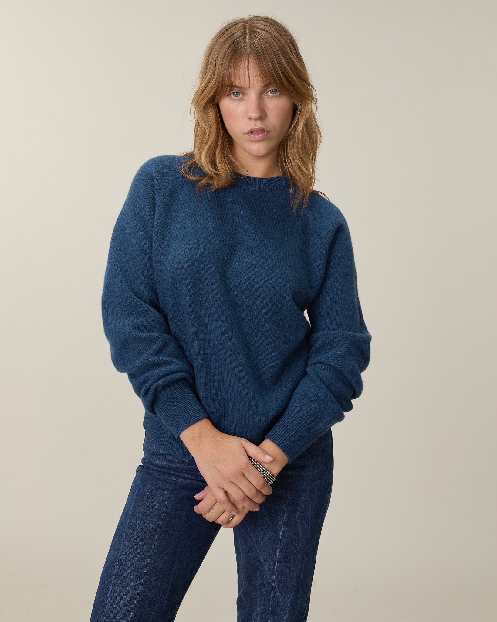 Women's Ocean Cashmere Crew Neck