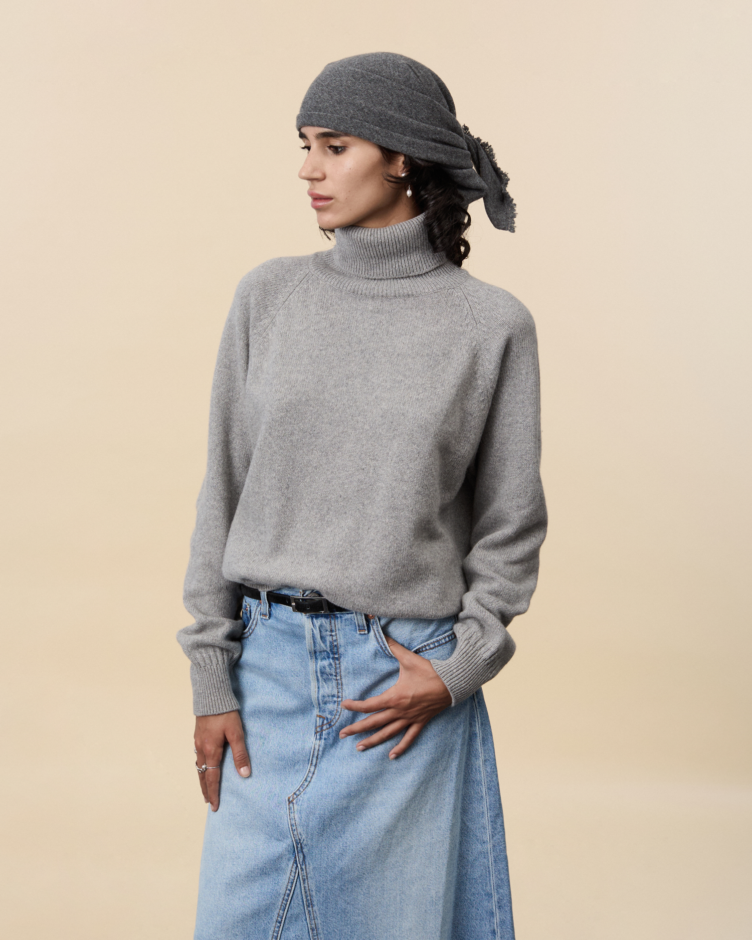Women Grey Tricot x Gil Rodriguez Bandana 