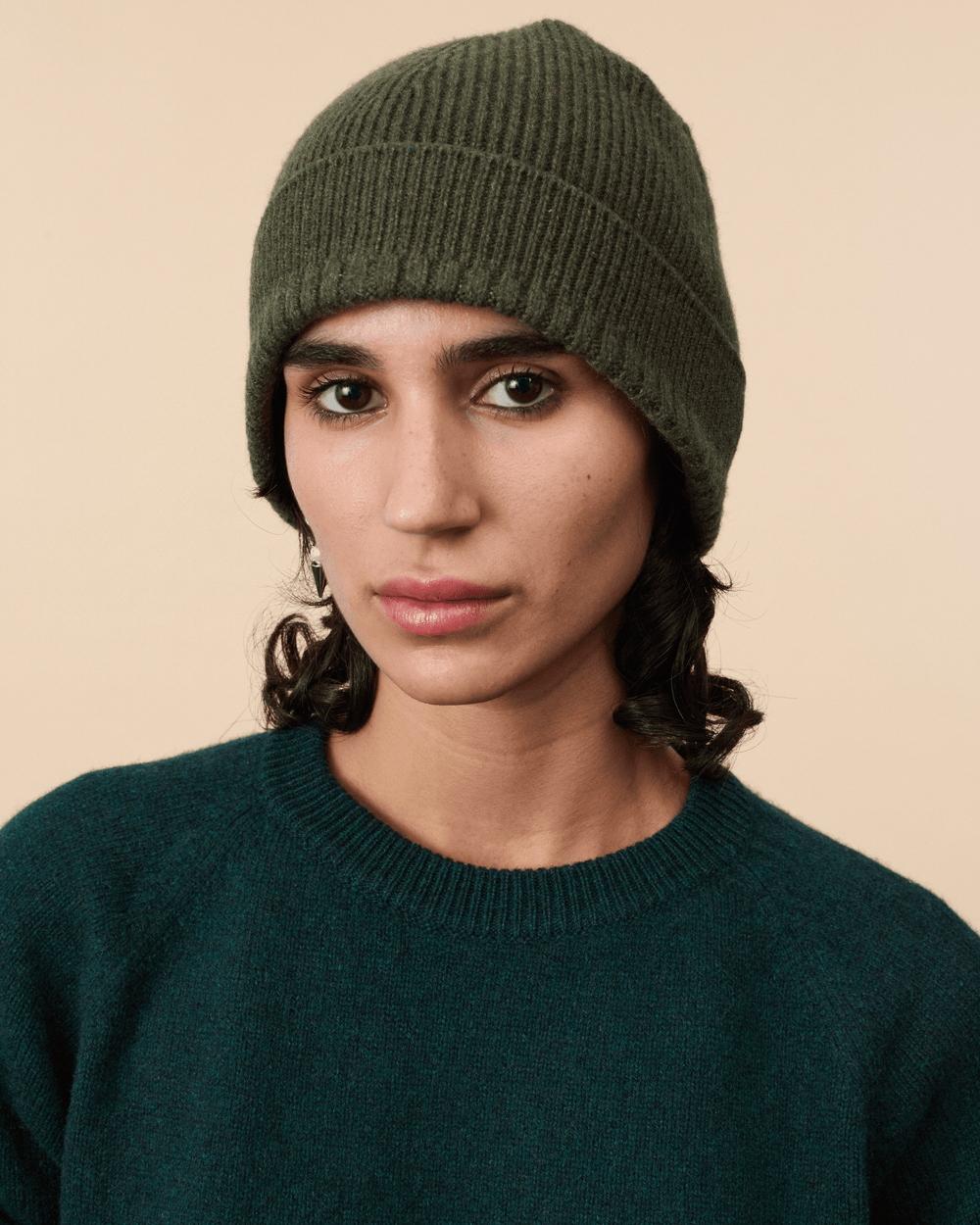 Women's Cashmere hat Khaki