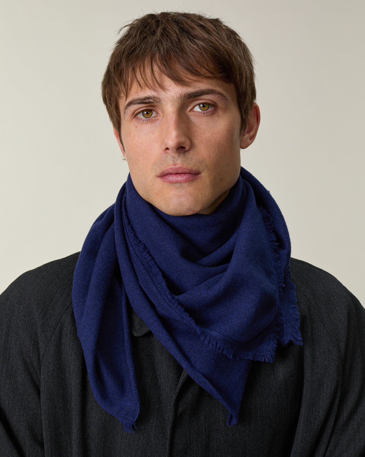 Bandana Cachemire Homme Marine
