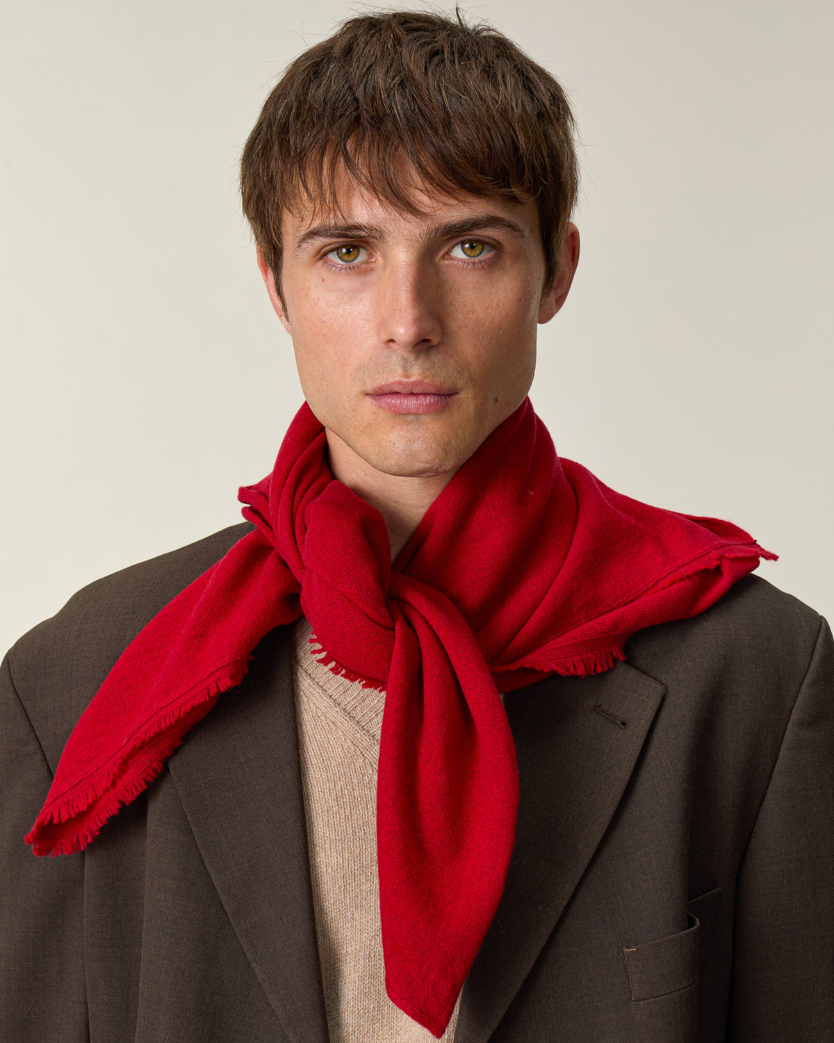 Red Cashmere Bandana