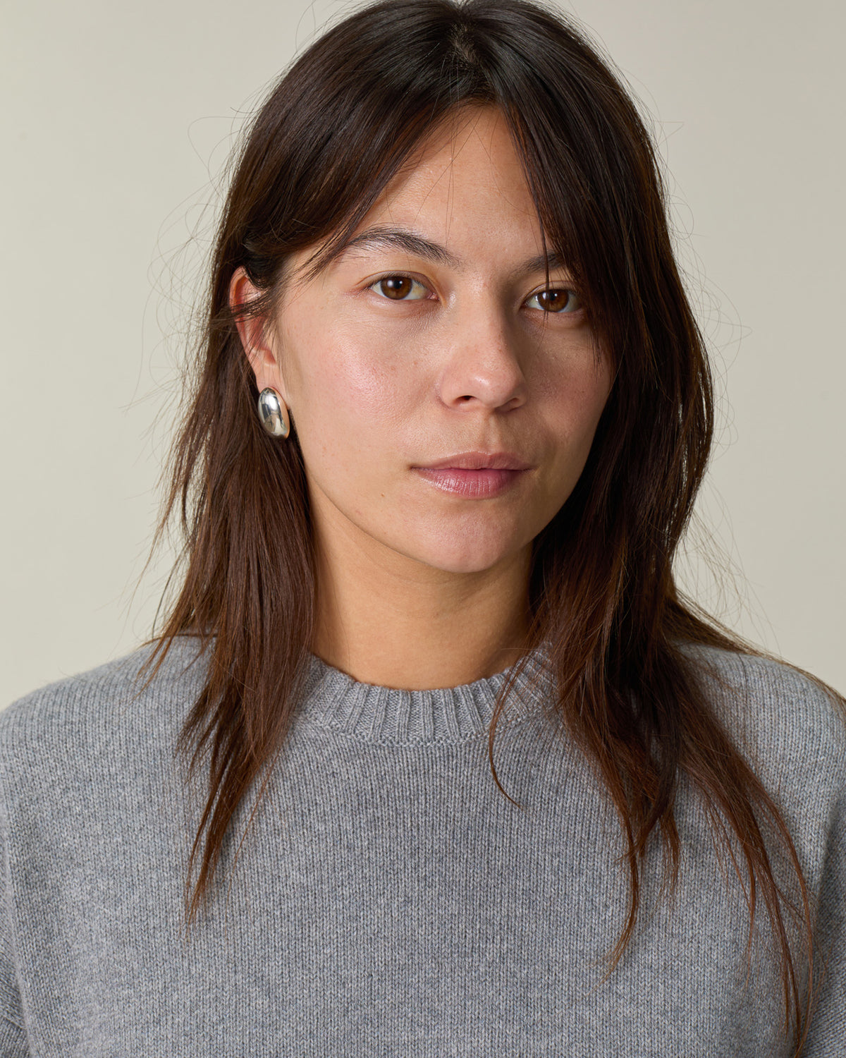 Oversized Crewneck Grey Women