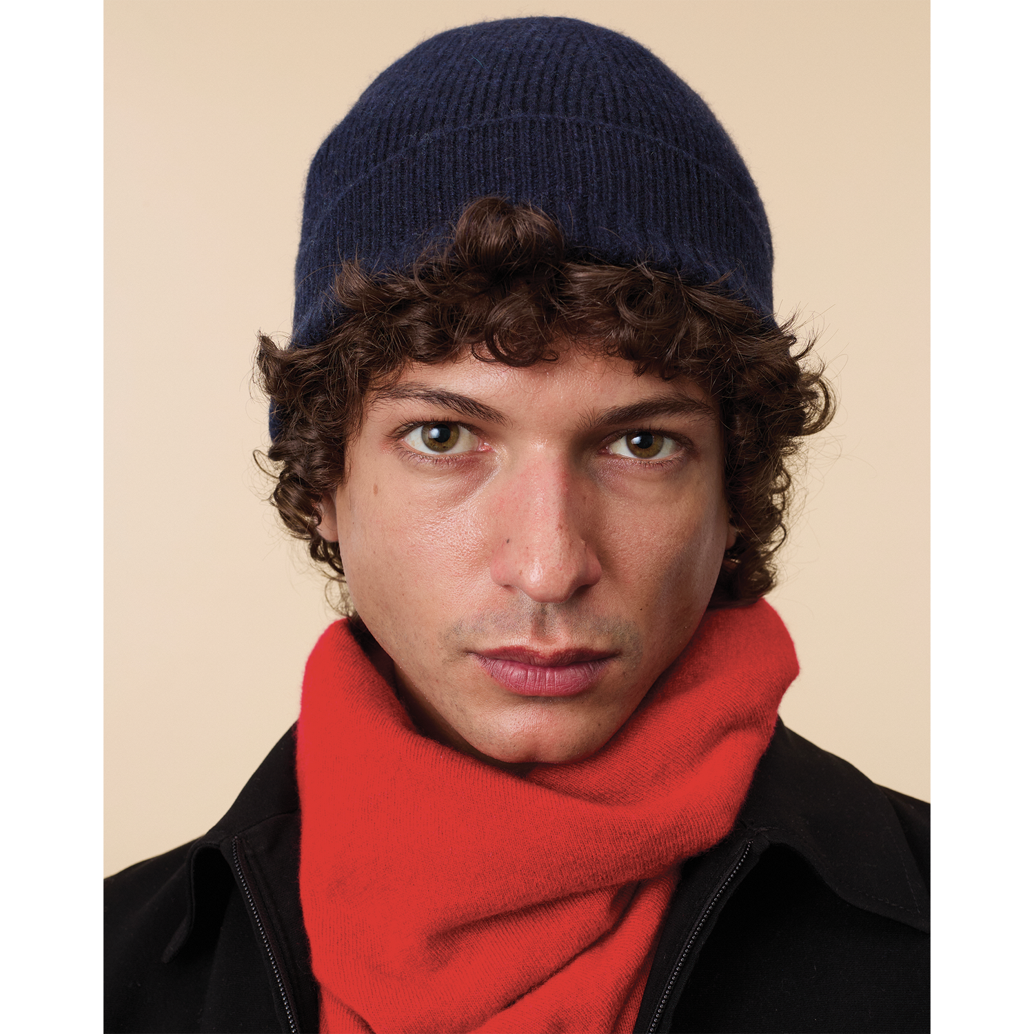 Bonnet en cachemire Marine Homme