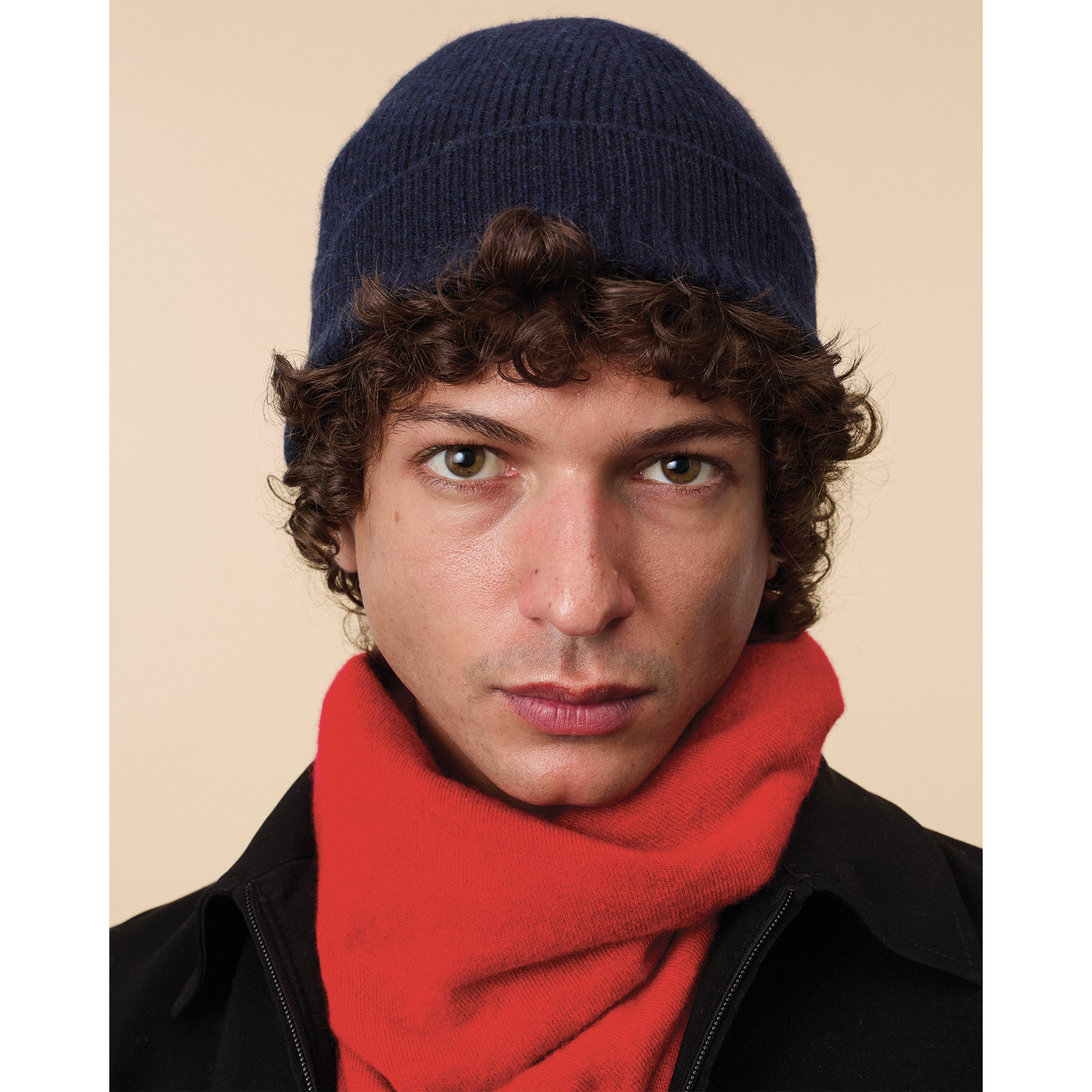 Bonnet en cachemire Marine Homme
