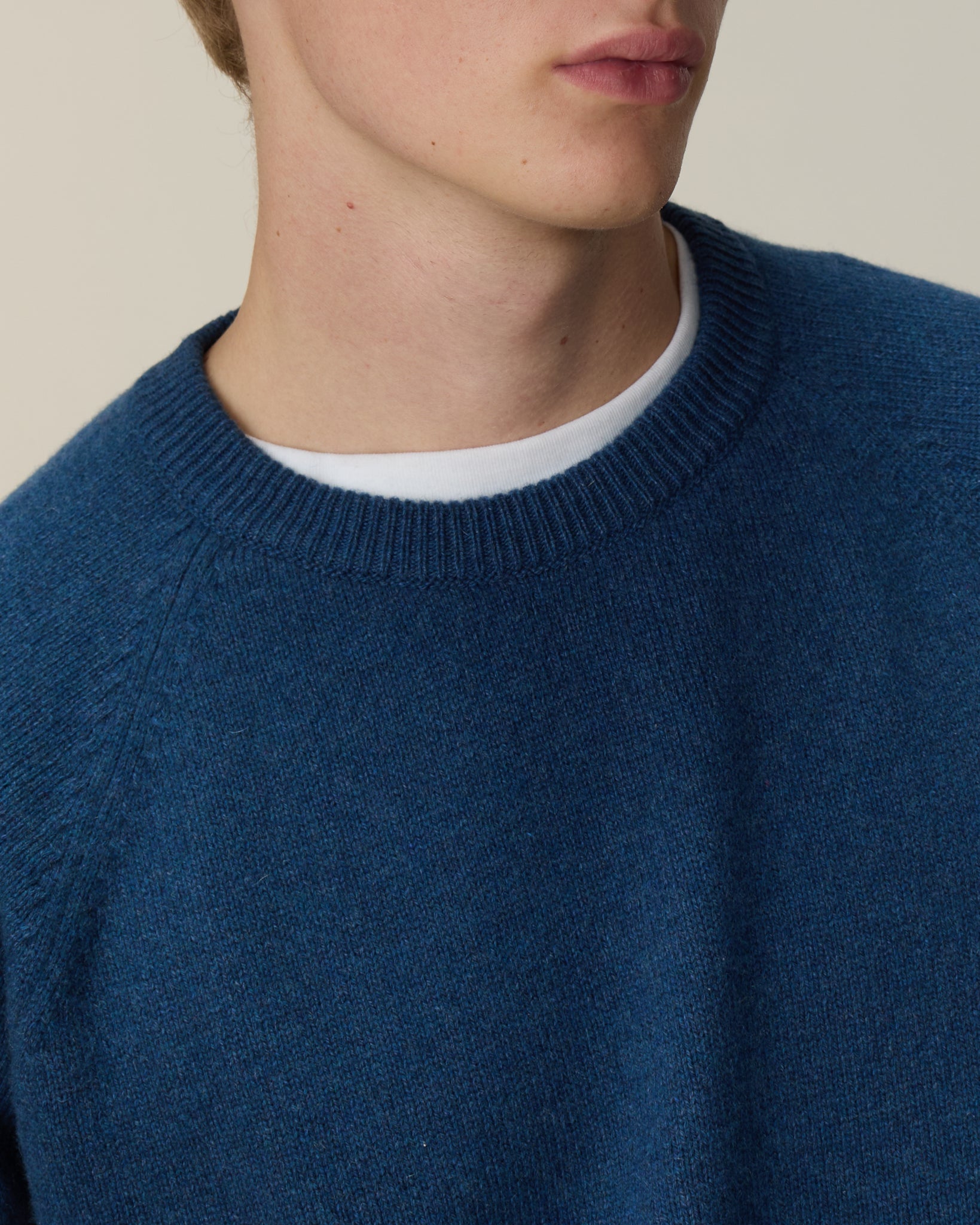 Men's Ocean Cashmere Crew Neck