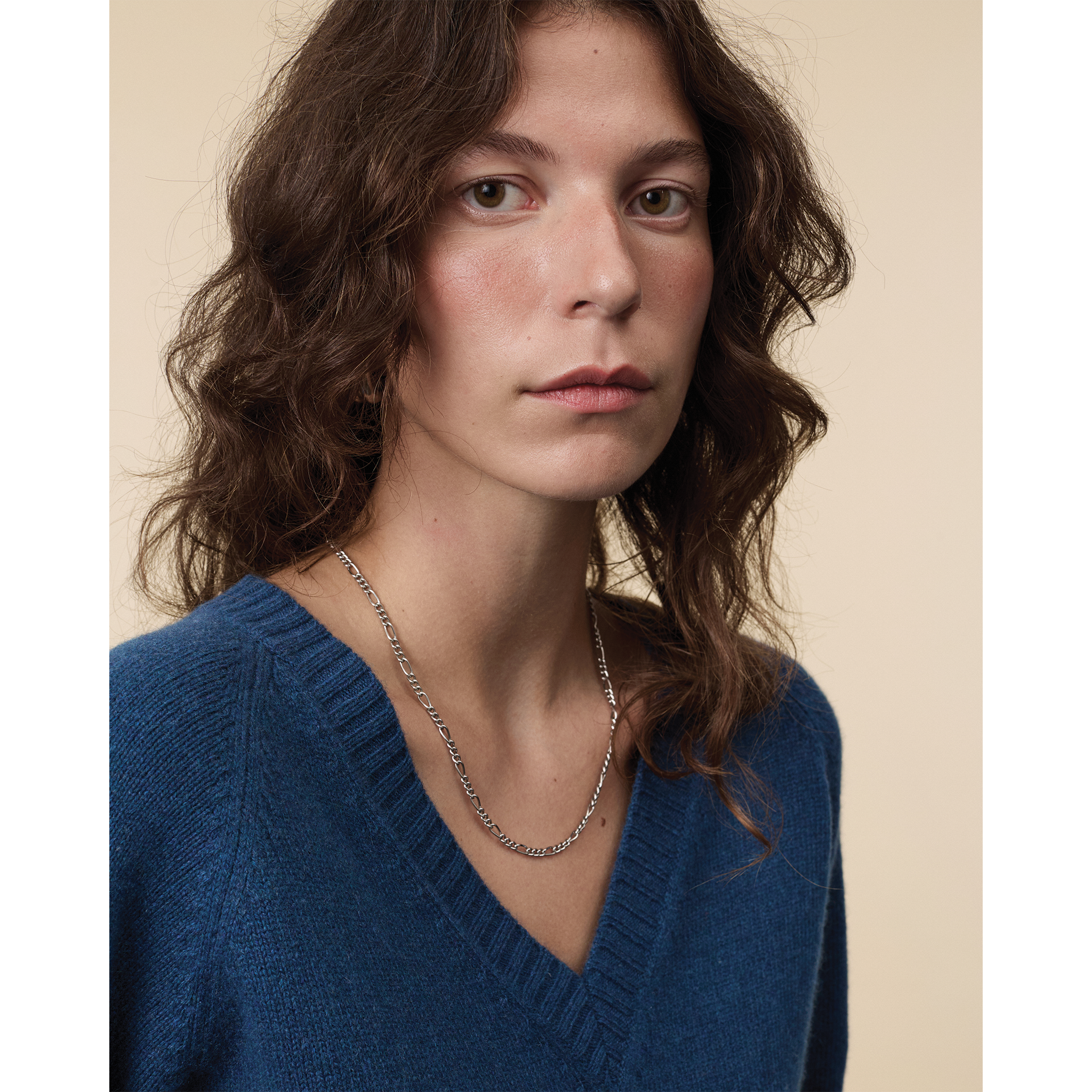 Women's Ocean Cashmere V-Neck