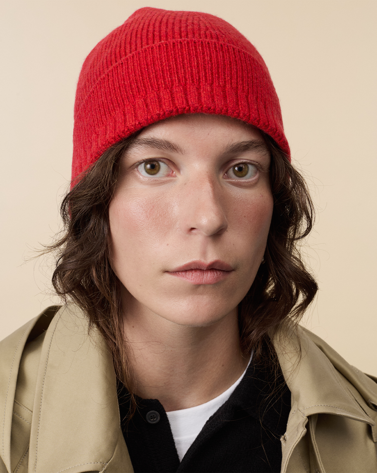 Women's Red Cashmere hat