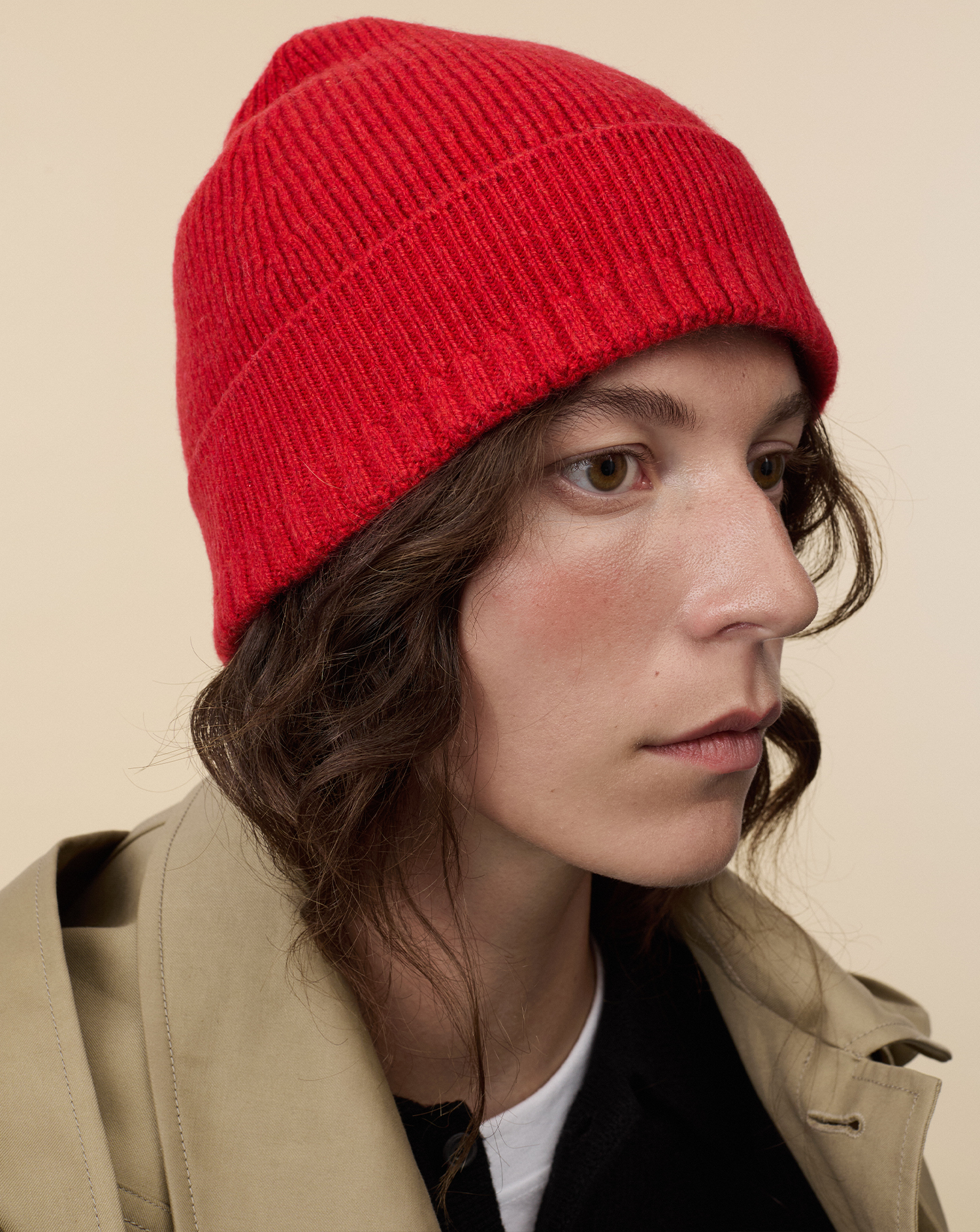 Women's Red Cashmere hat