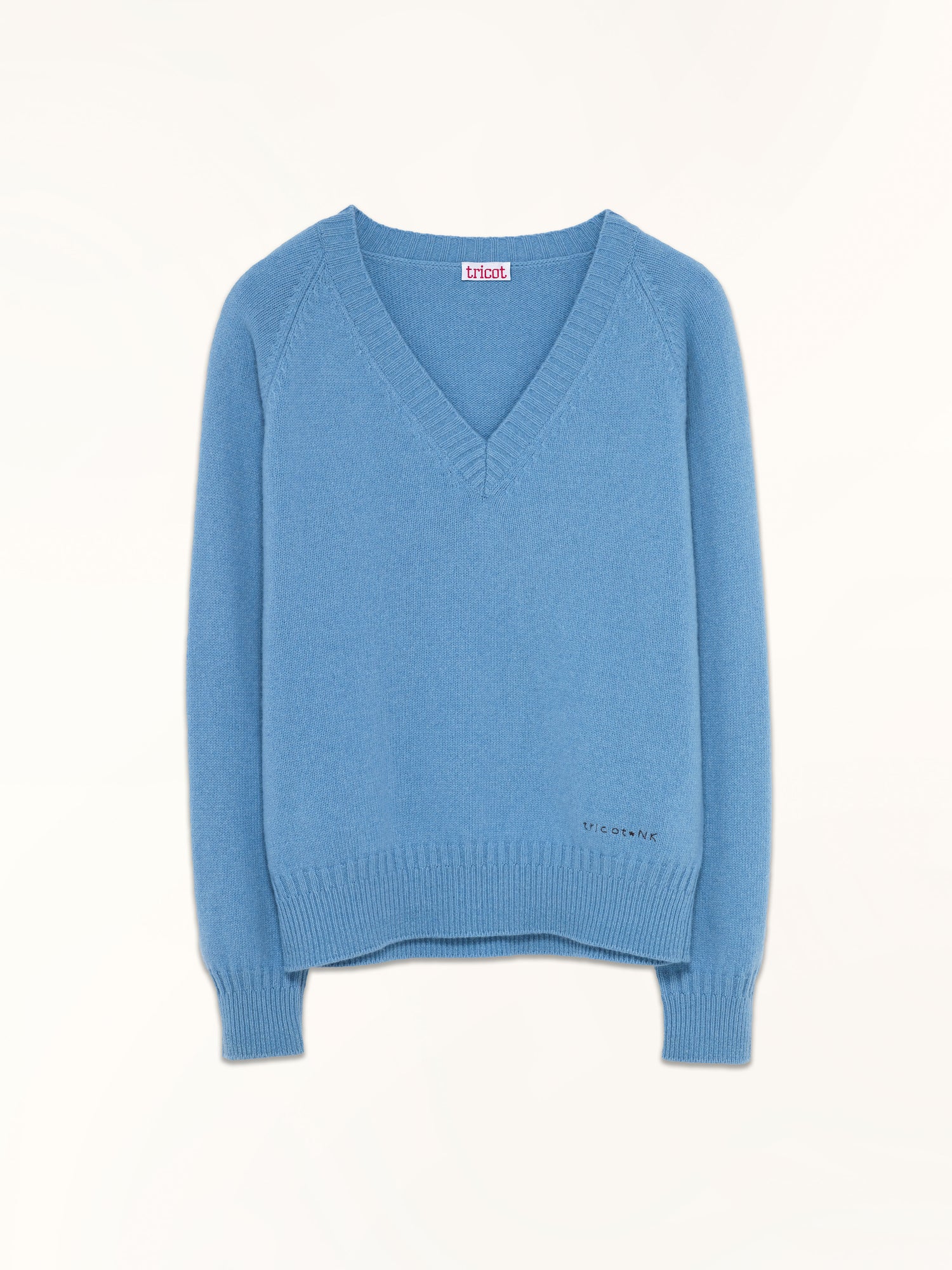 Men's Nina's blue cashmere V-neck