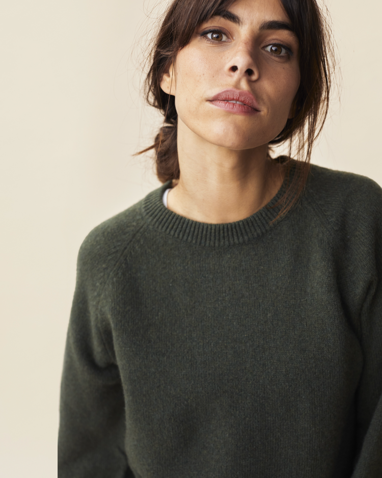 Khaki sweater best sale women's