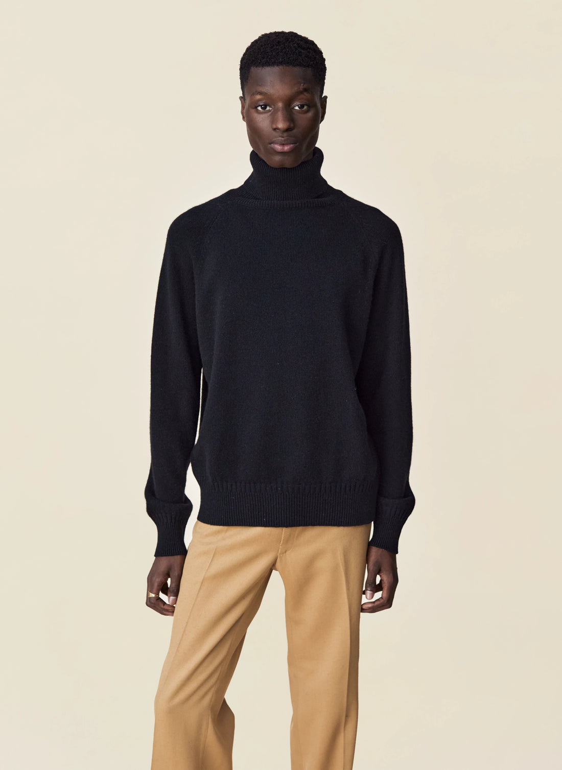 Men's Black Cashmere turtleneck