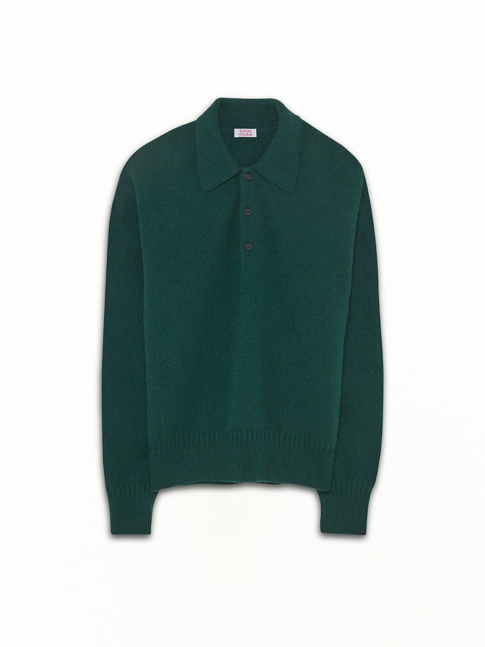 Green Tricot x Sabah Men's Cashmere Polo Shirt