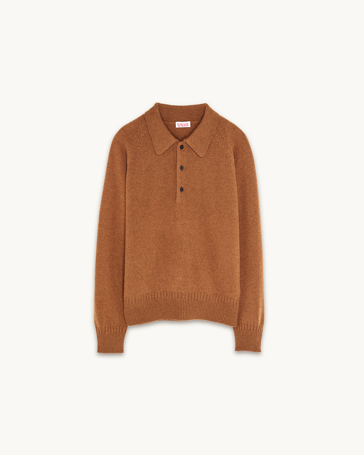 Polo en cachemire Rhum Femme