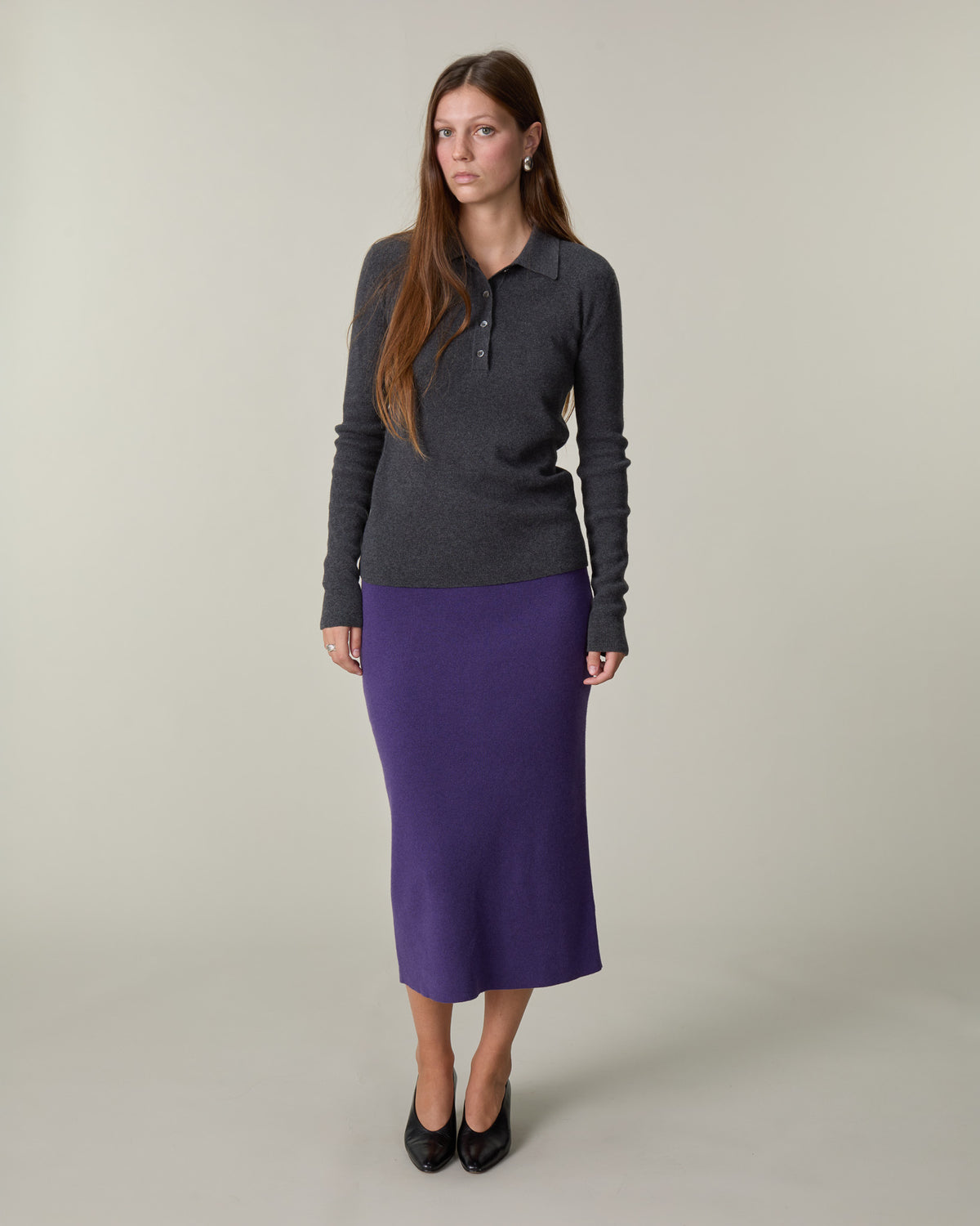Jupe Tricot x Lié Studio Femme Violet