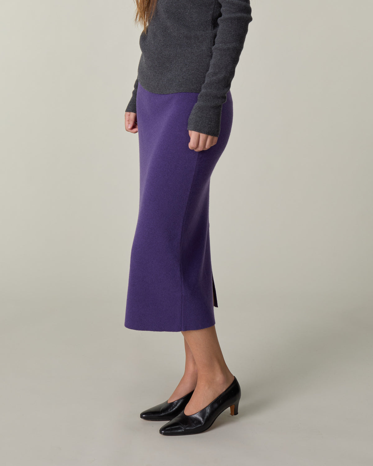Jupe Tricot x Lié Studio Femme Violet
