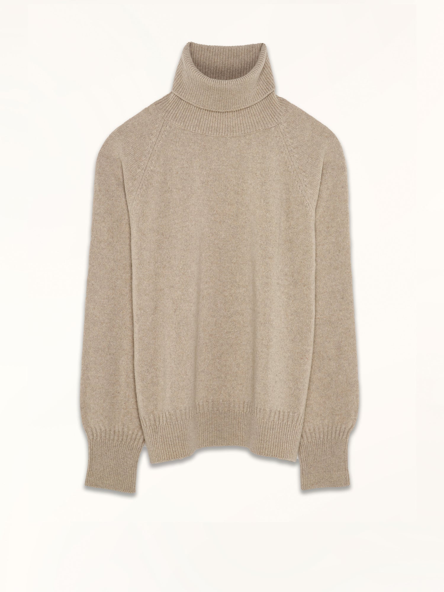 Women's Sand Cashmere turtleneck