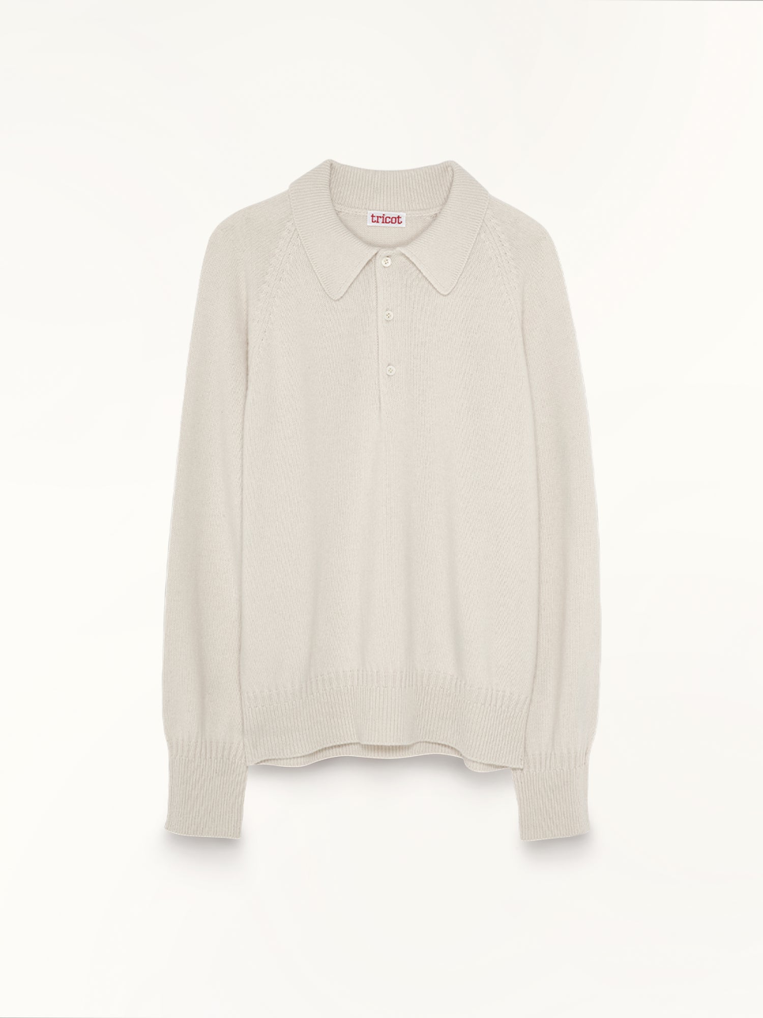 Women's off-white Cashmere polo