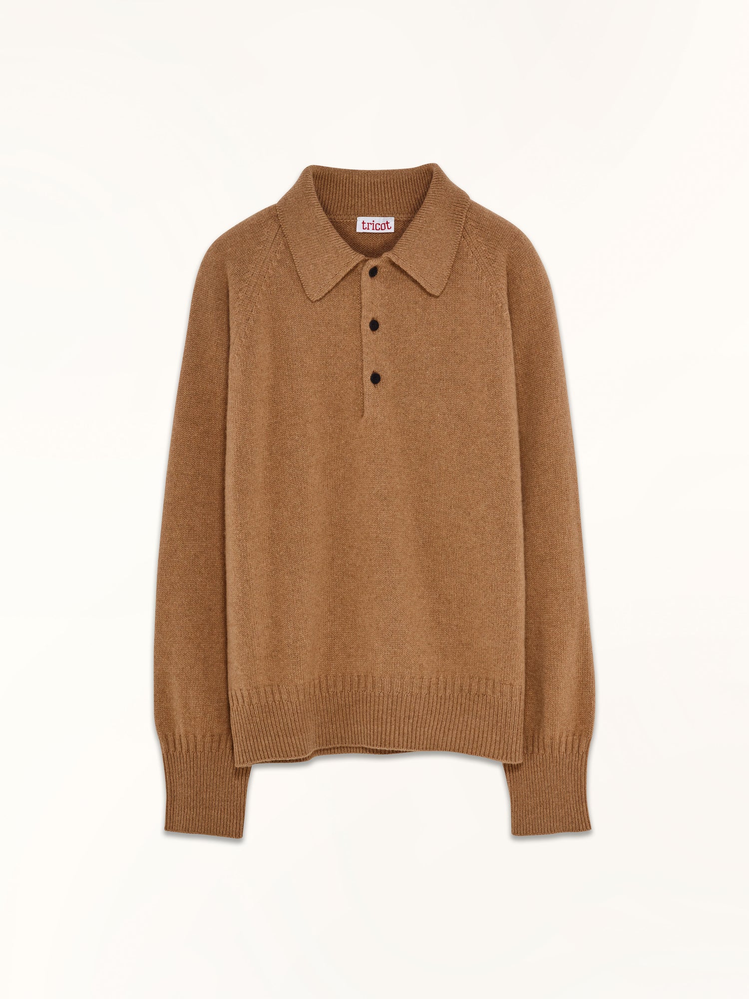 Women's Camel Cashmere polo