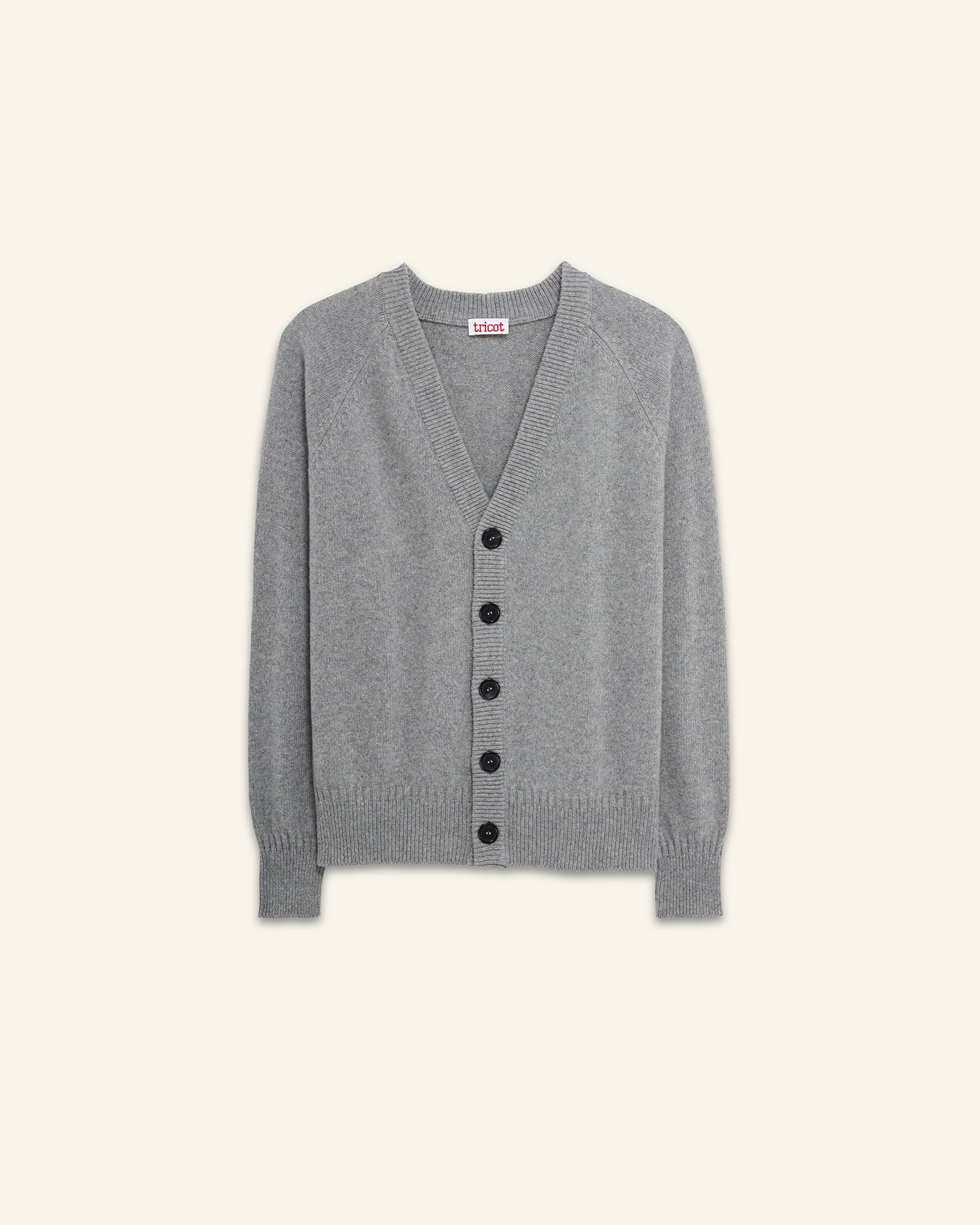 Women's Grey Cashmere Cardigan